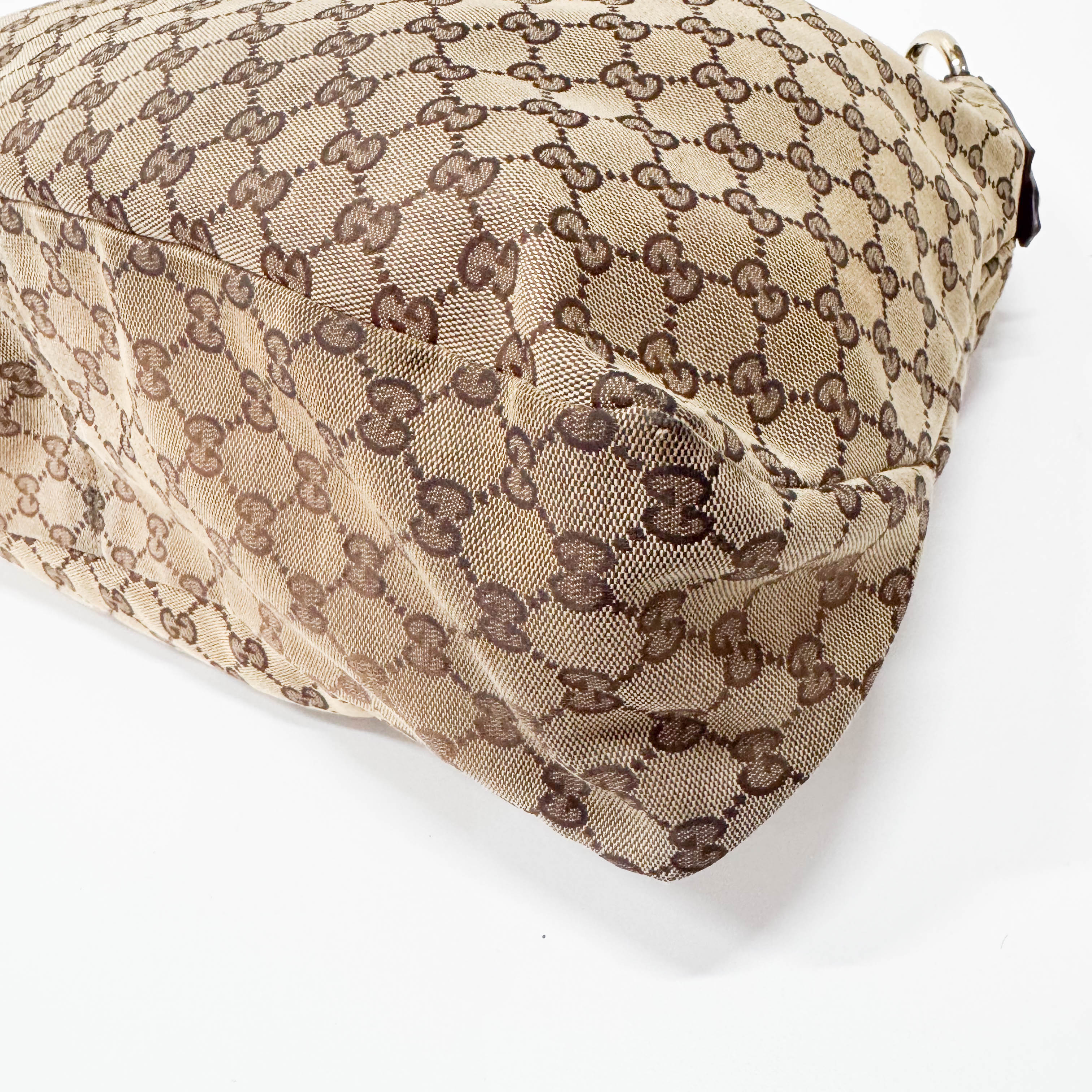 Horsebit GG Canvas Brown Large Hobo Shoulder Bag Tote