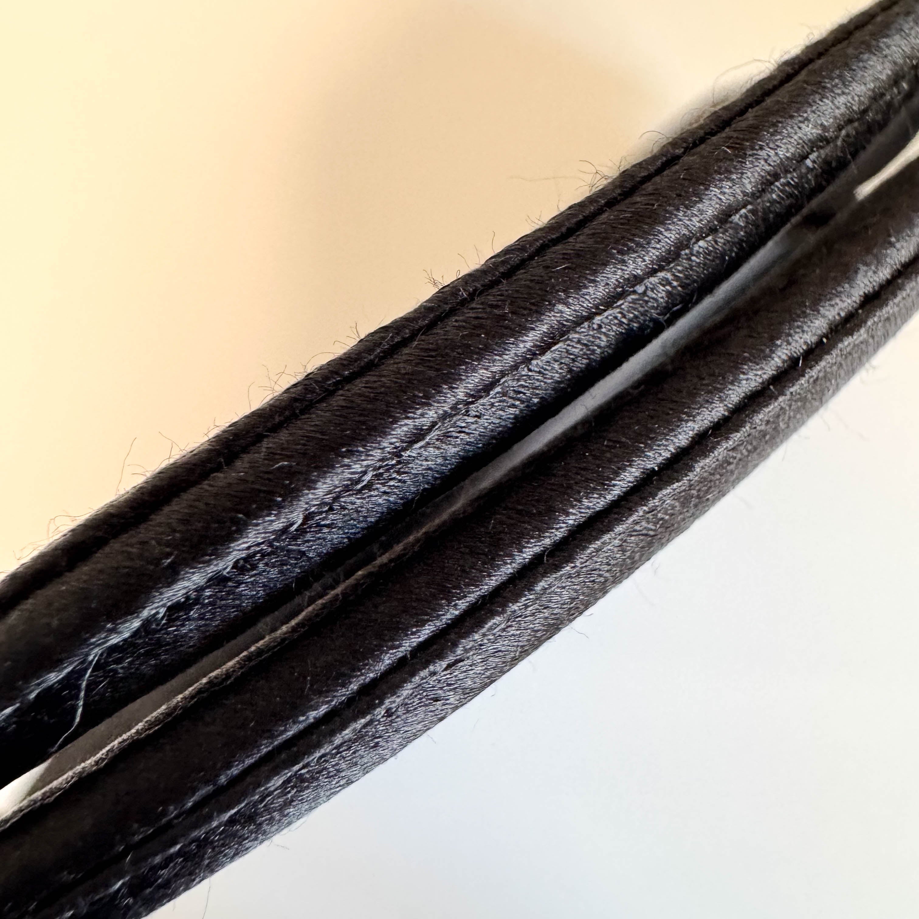 Vintage Satin and Velvet Black Handle Bag