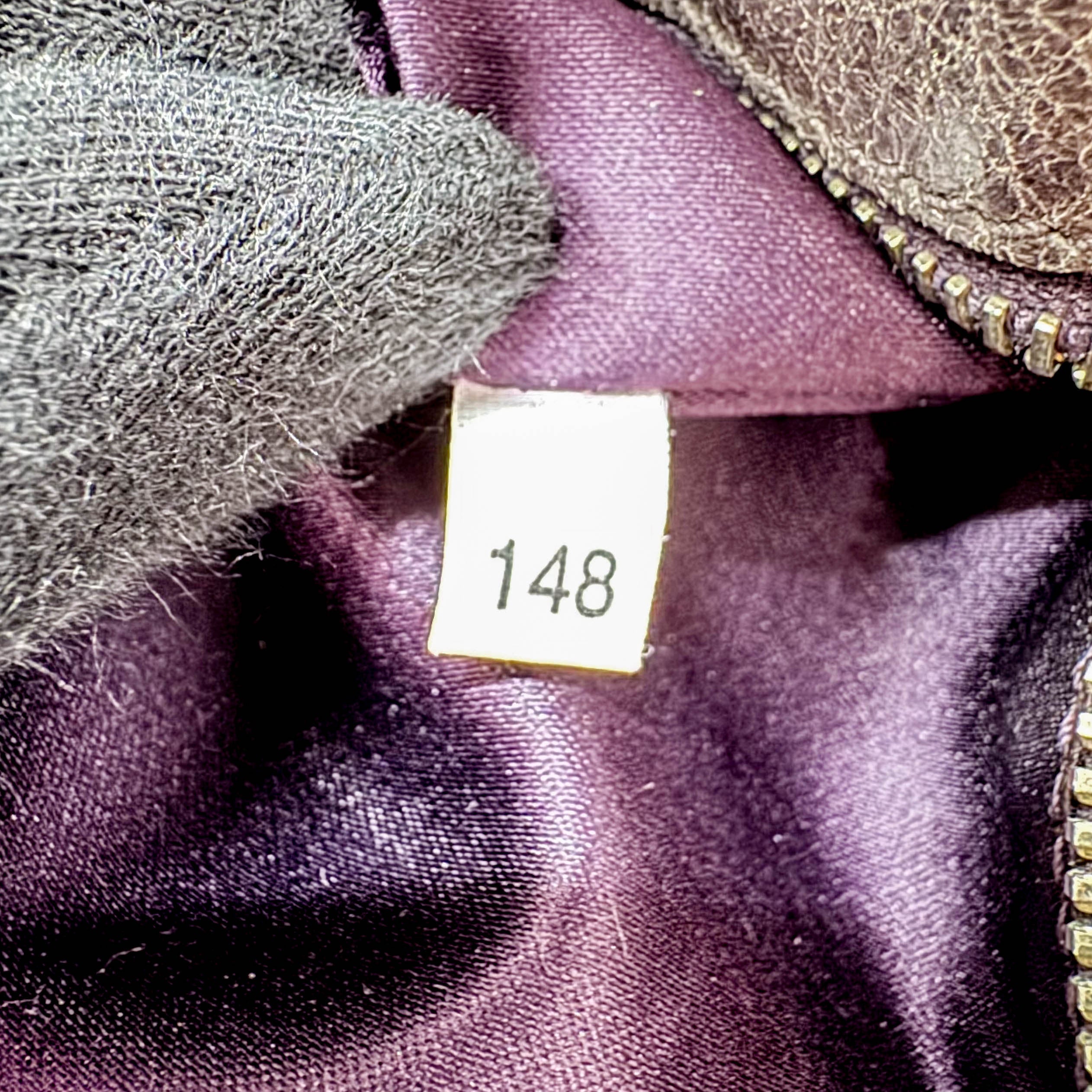 Vitello Bauletto Dark Brown Leather Handle/Shoulder Bag