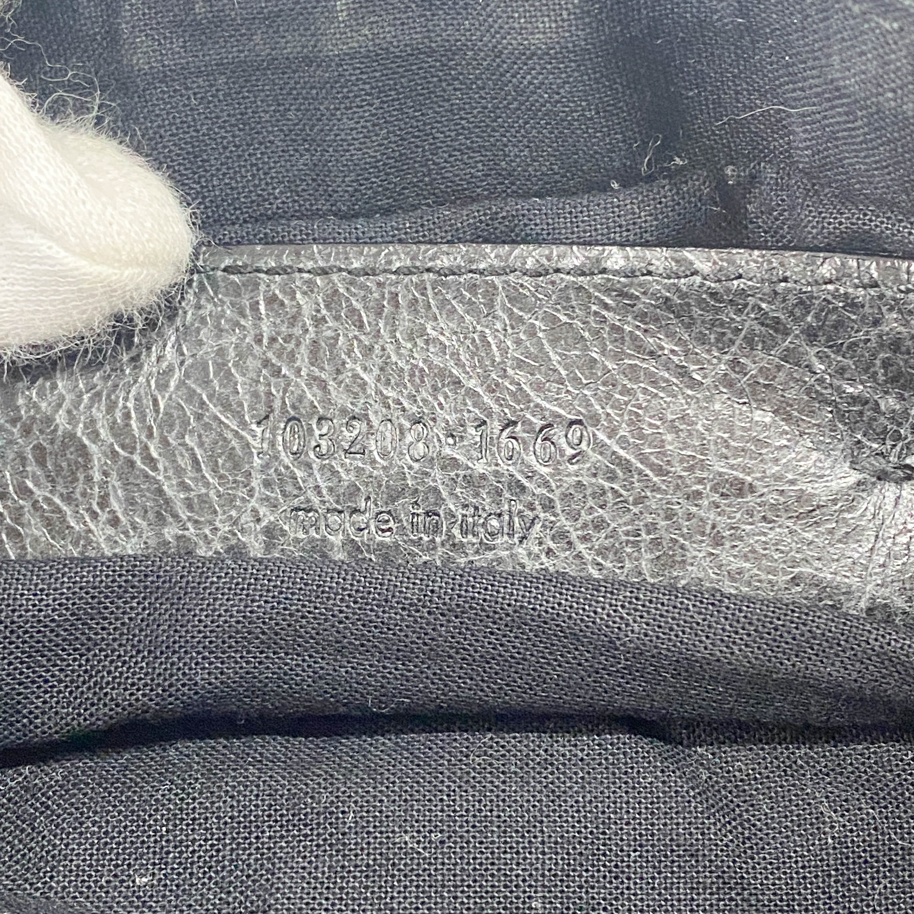 The First Black Leather Two Way Bag