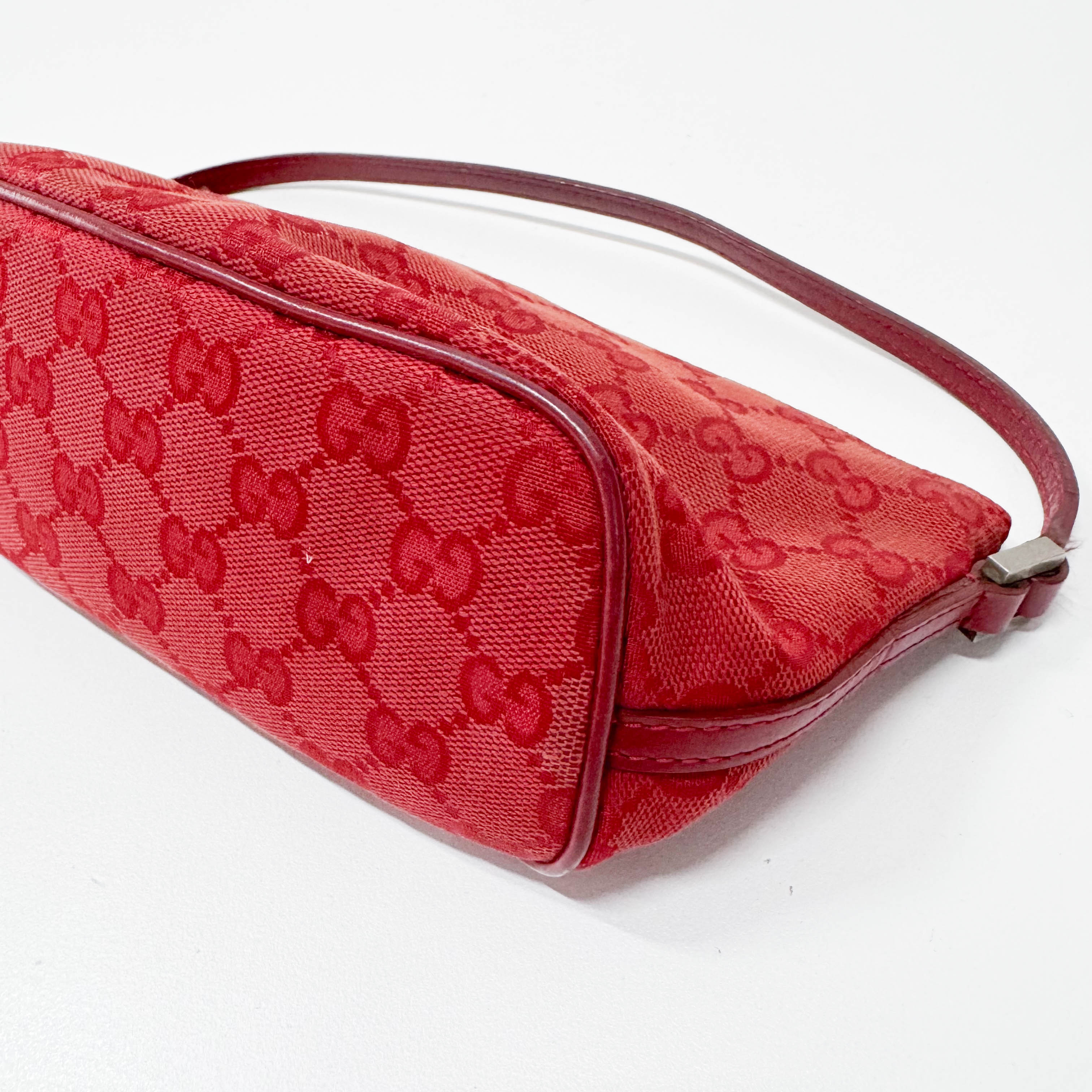 Boat GG Canvas Red Pouch Shoulder Bag