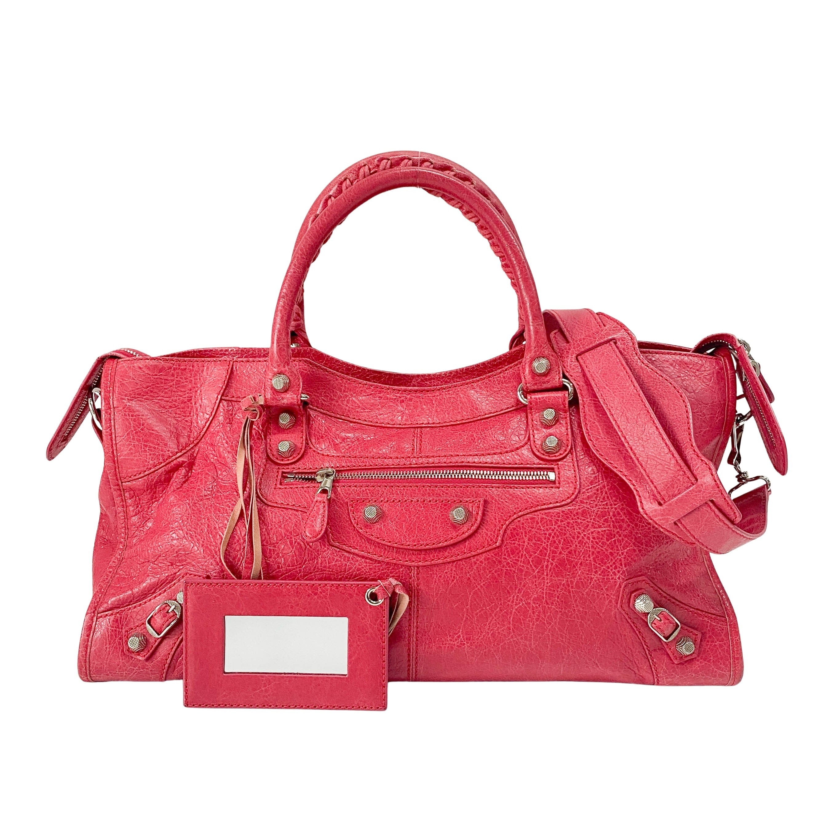 Part Time Pink Lambskin Leather Two Way Bag