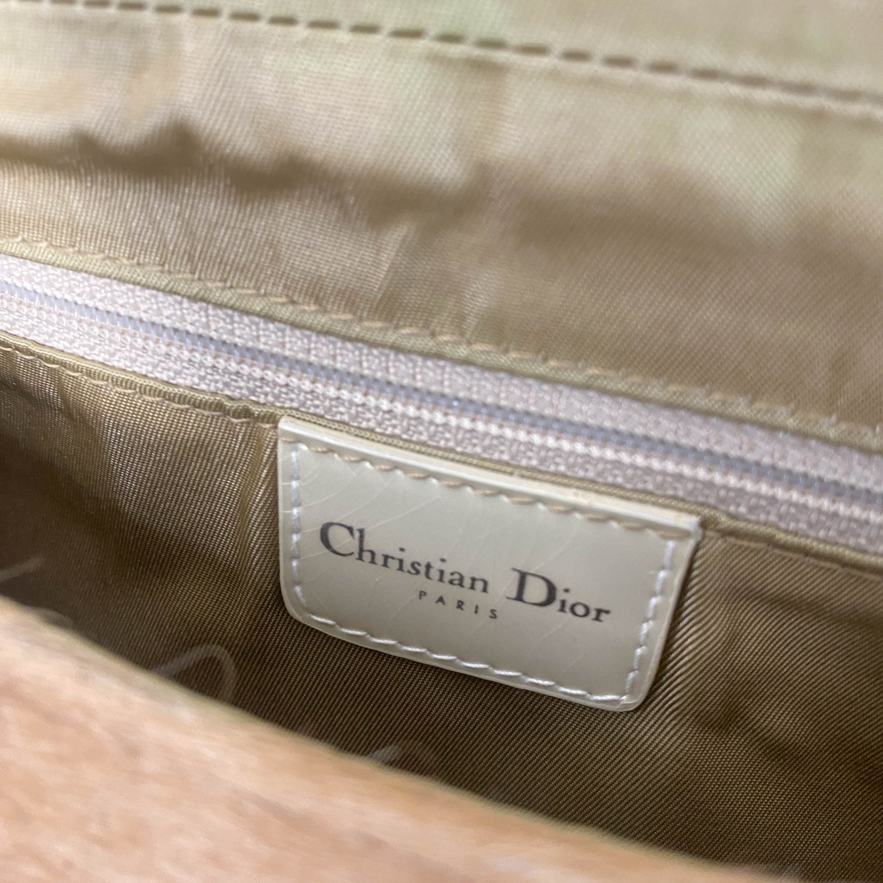 Dior Malice Pearl Light Brown Fur & Pastel Yellow Belt