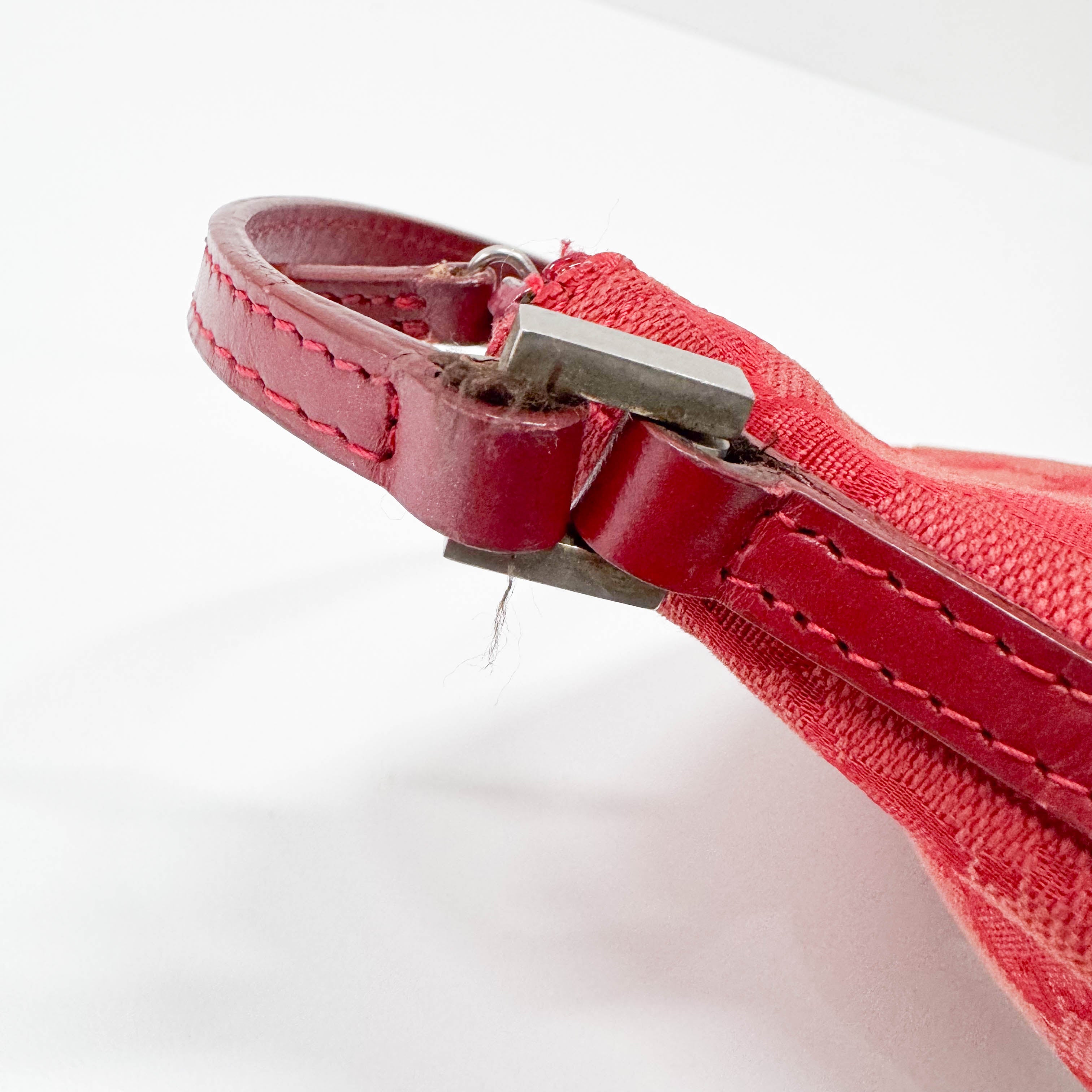 Boat GG Canvas Red Pouch Shoulder Bag