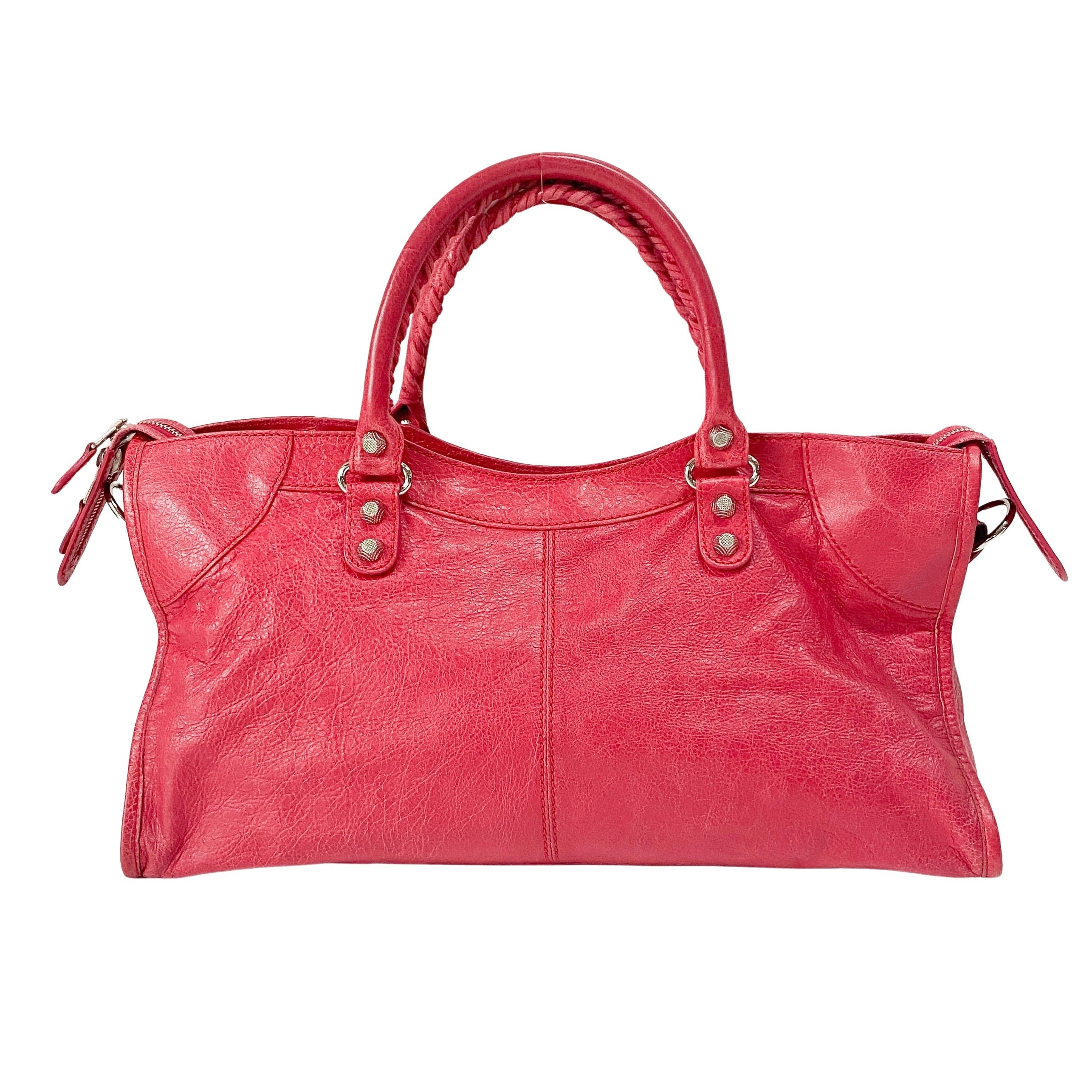 Part Time Pink Lambskin Leather Two Way Bag
