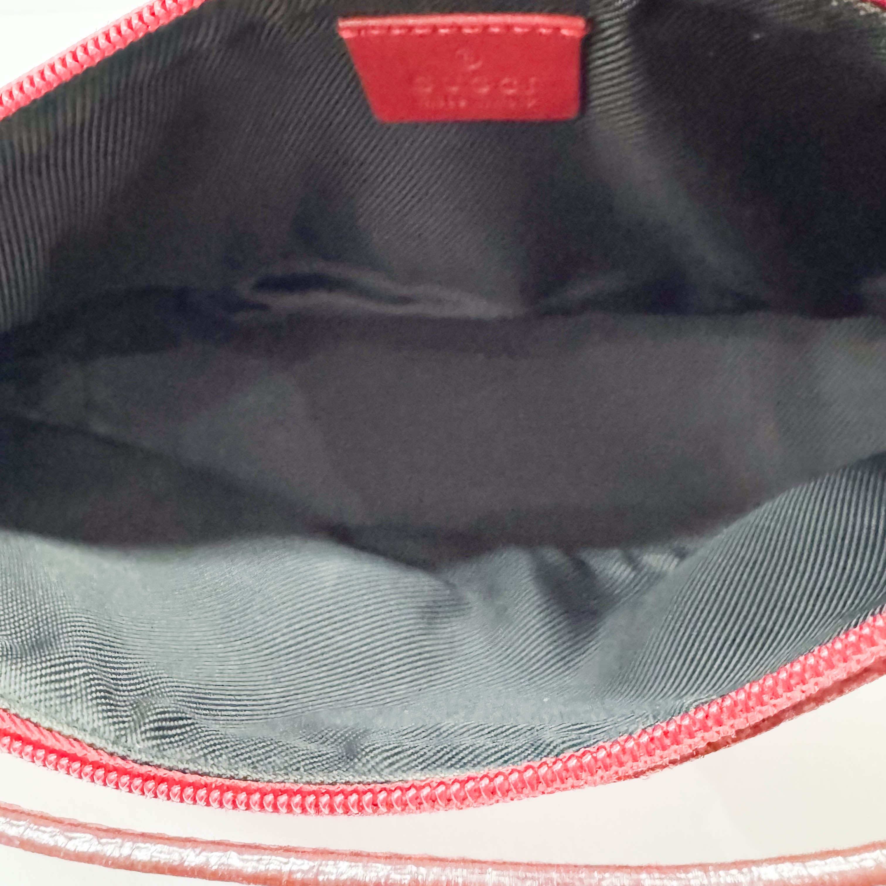 Boat GG Canvas Red Pouch Shoulder Bag