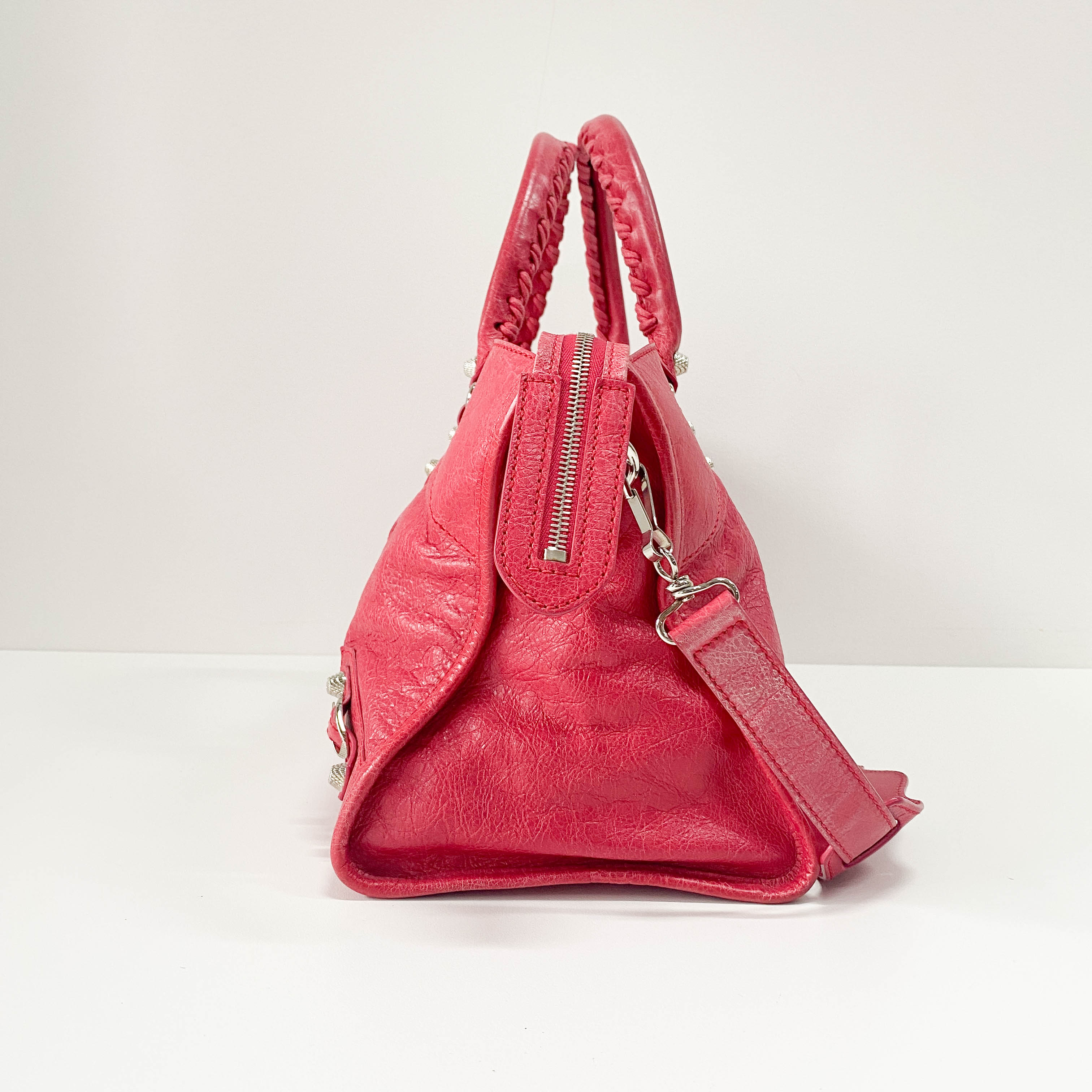 Part Time Pink Lambskin Leather Two Way Bag