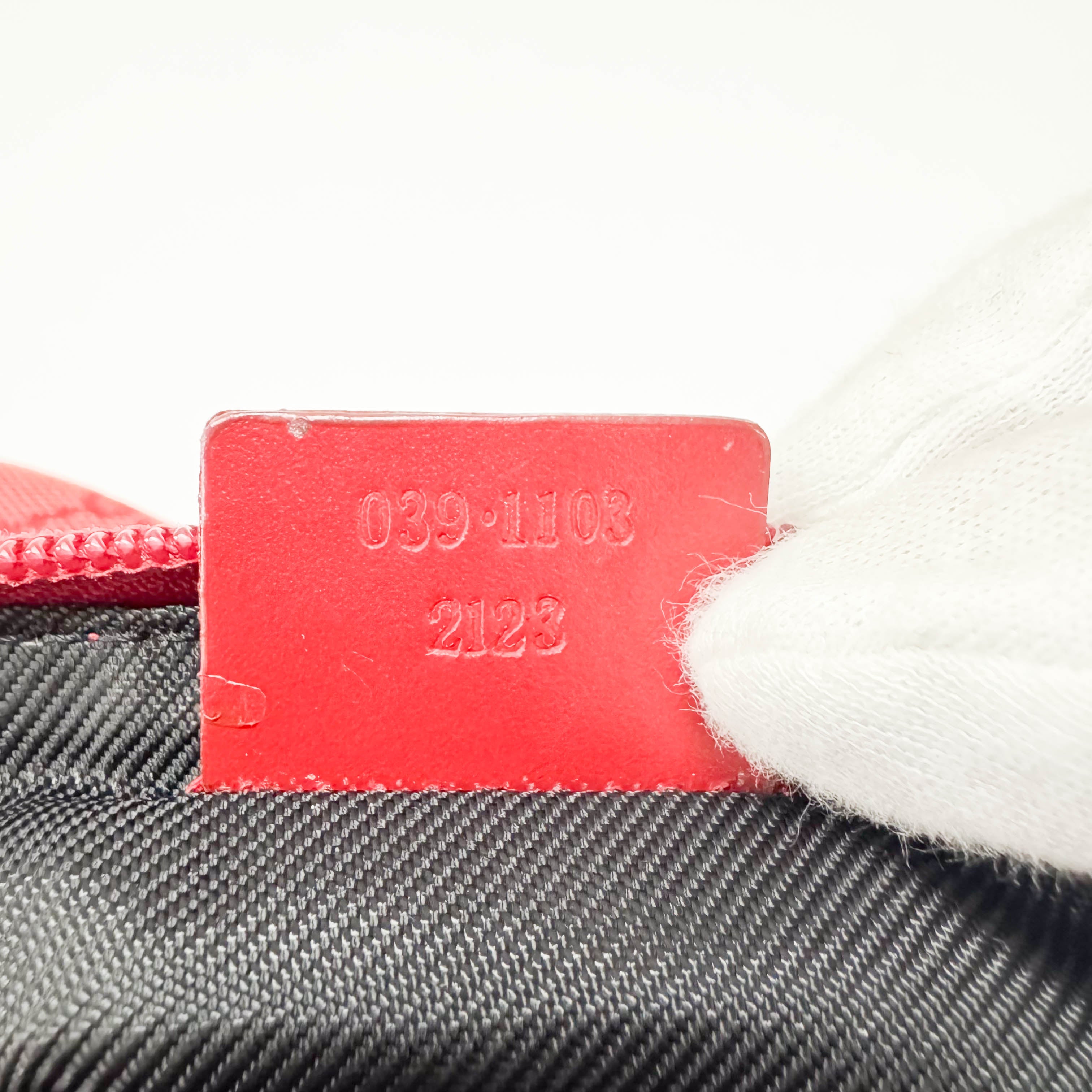 Boat GG Canvas Red Pouch Shoulder Bag