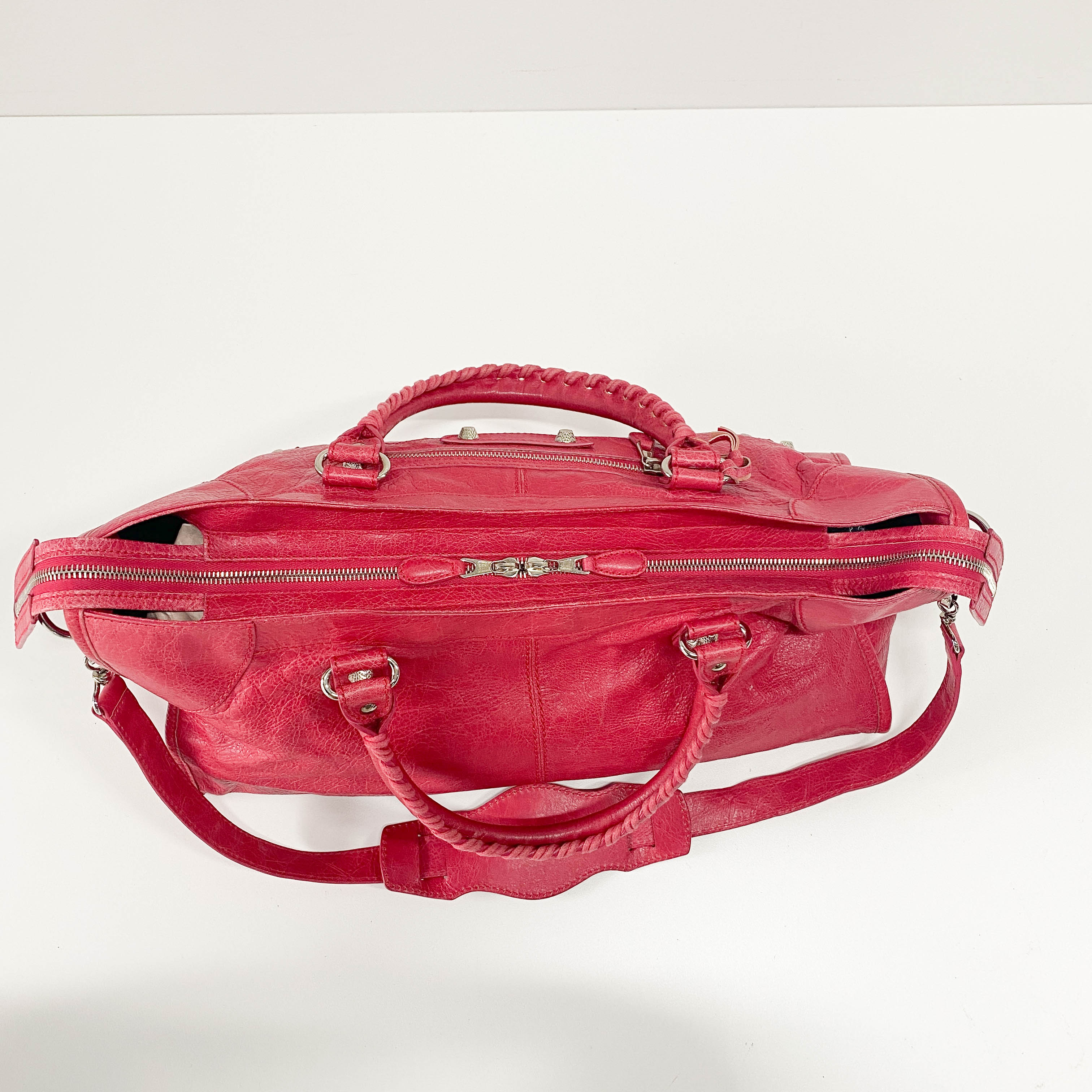 Part Time Pink Lambskin Leather Two Way Bag