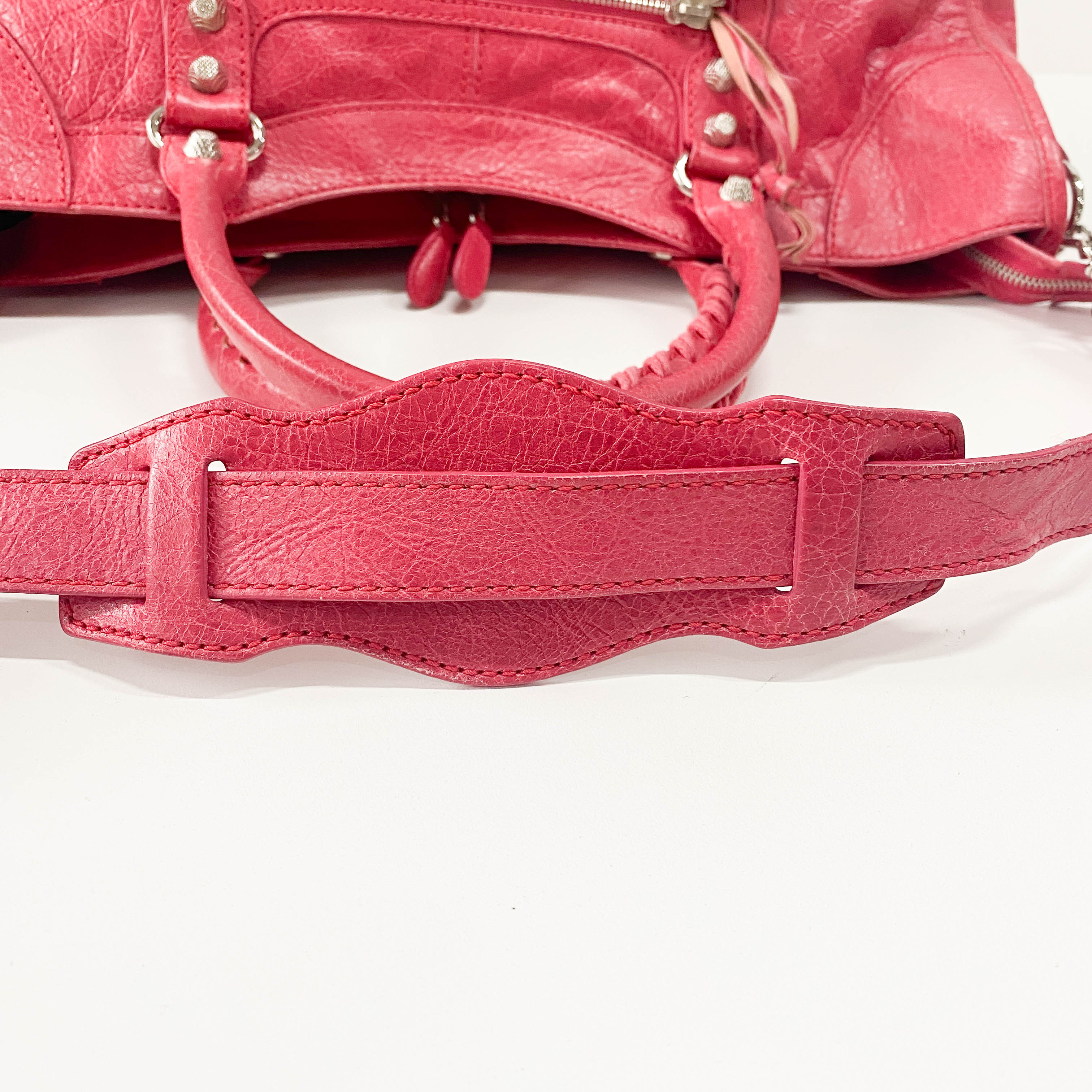 Part Time Pink Lambskin Leather Two Way Bag