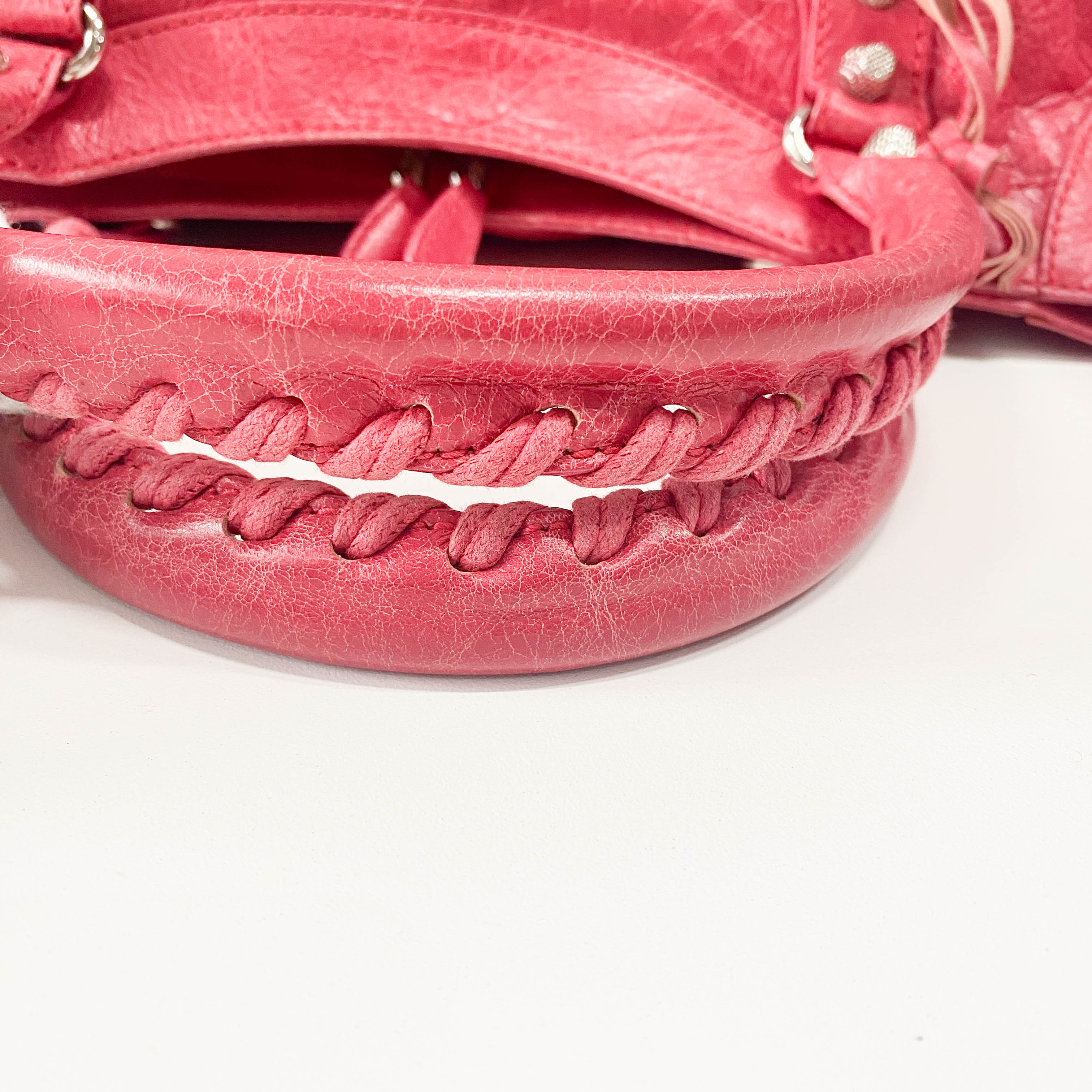 Part Time Pink Lambskin Leather Two Way Bag