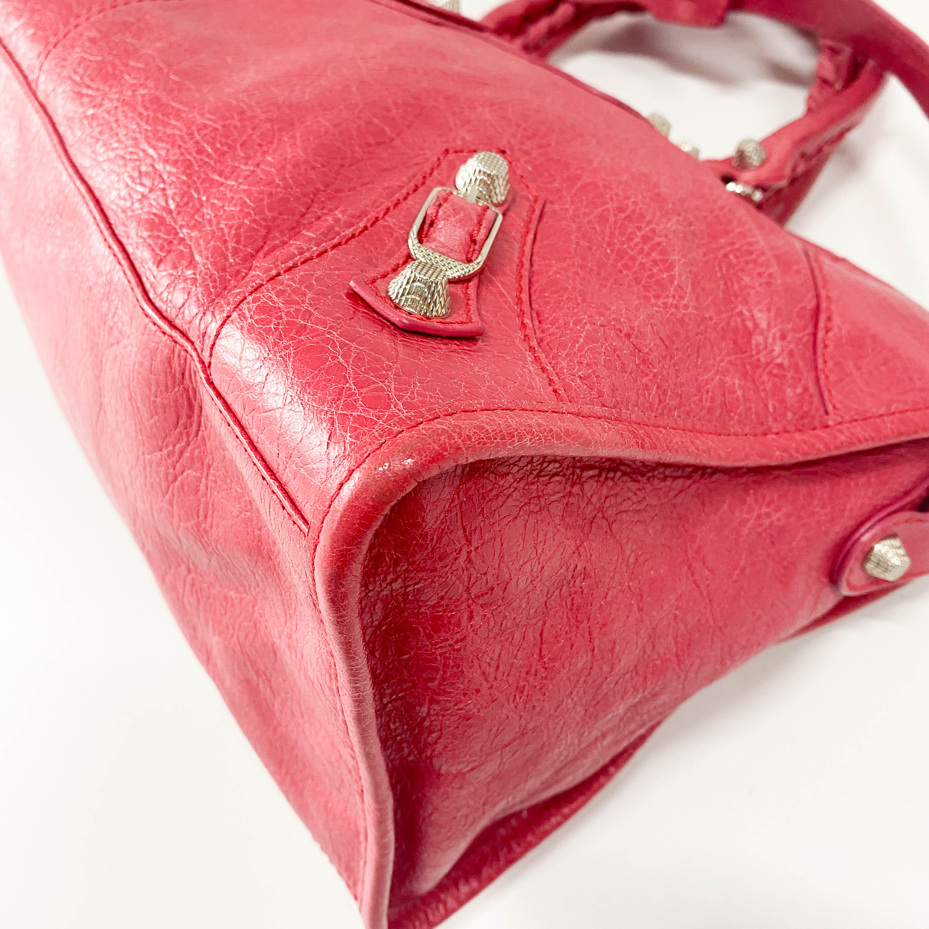 Part Time Pink Lambskin Leather Two Way Bag