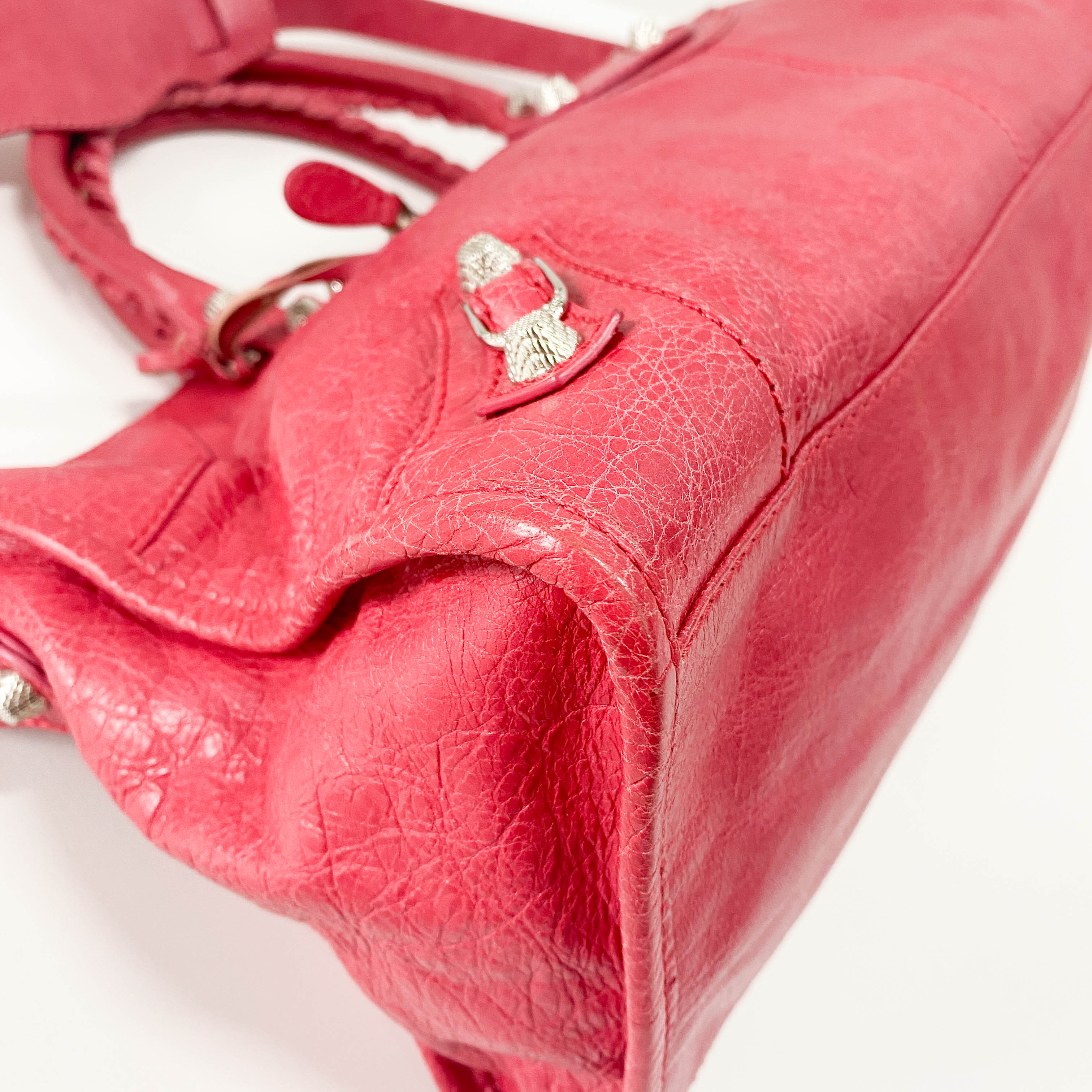 Part Time Pink Lambskin Leather Two Way Bag