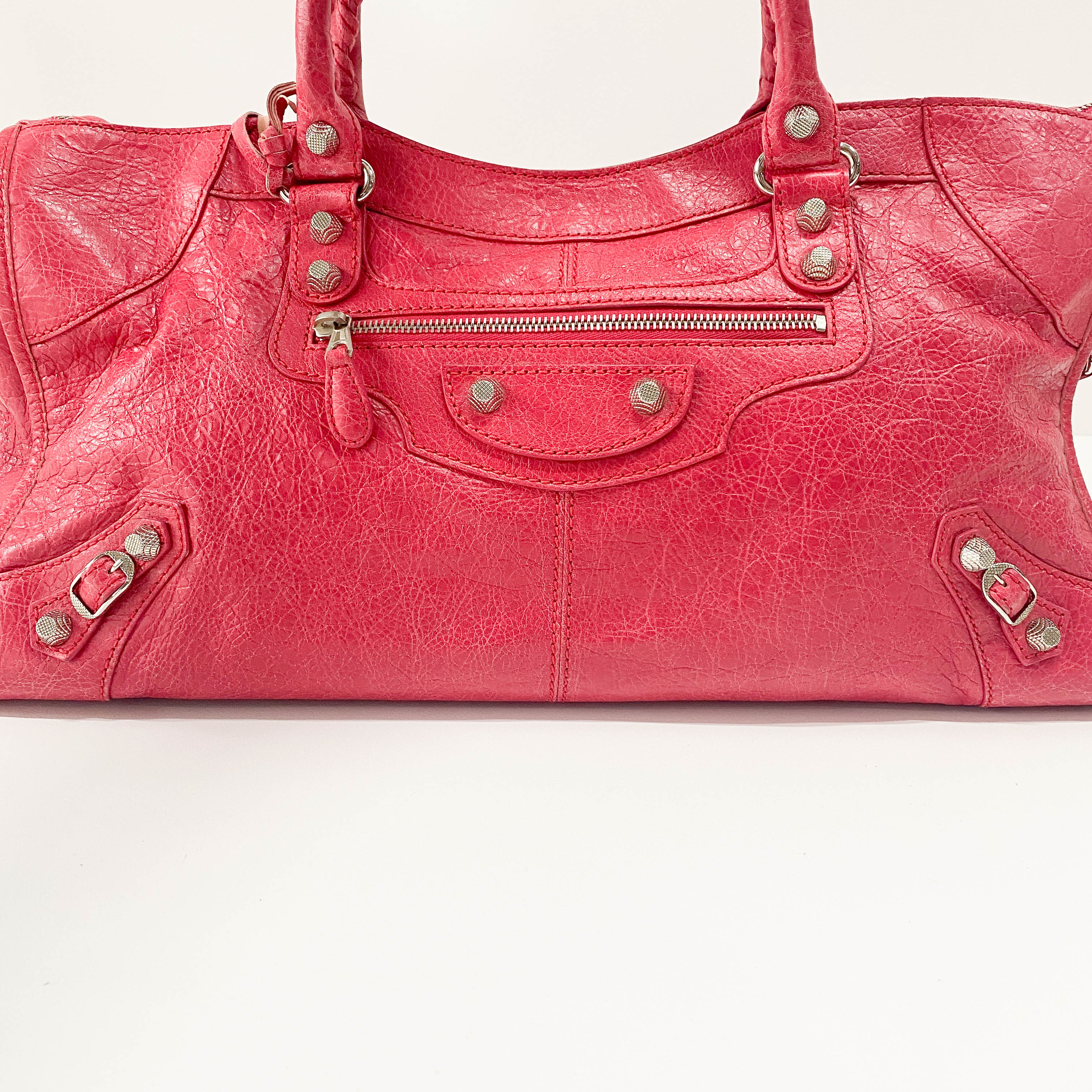 Part Time Pink Lambskin Leather Two Way Bag