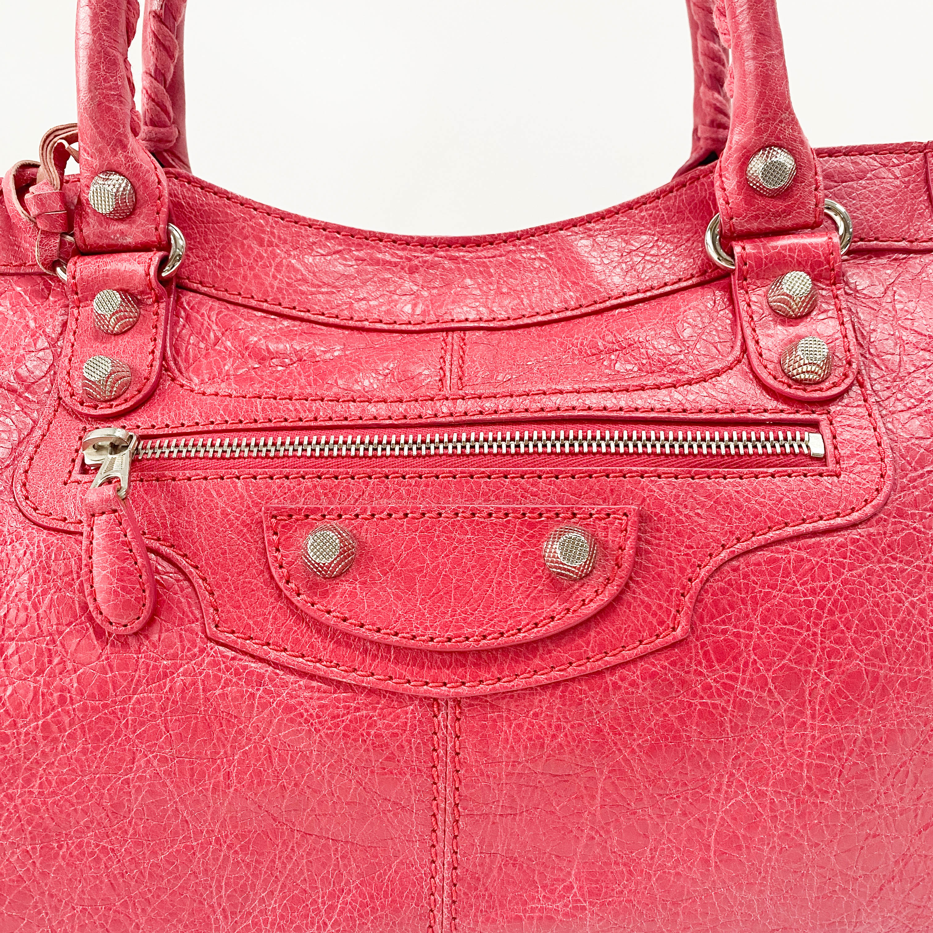 Part Time Pink Lambskin Leather Two Way Bag