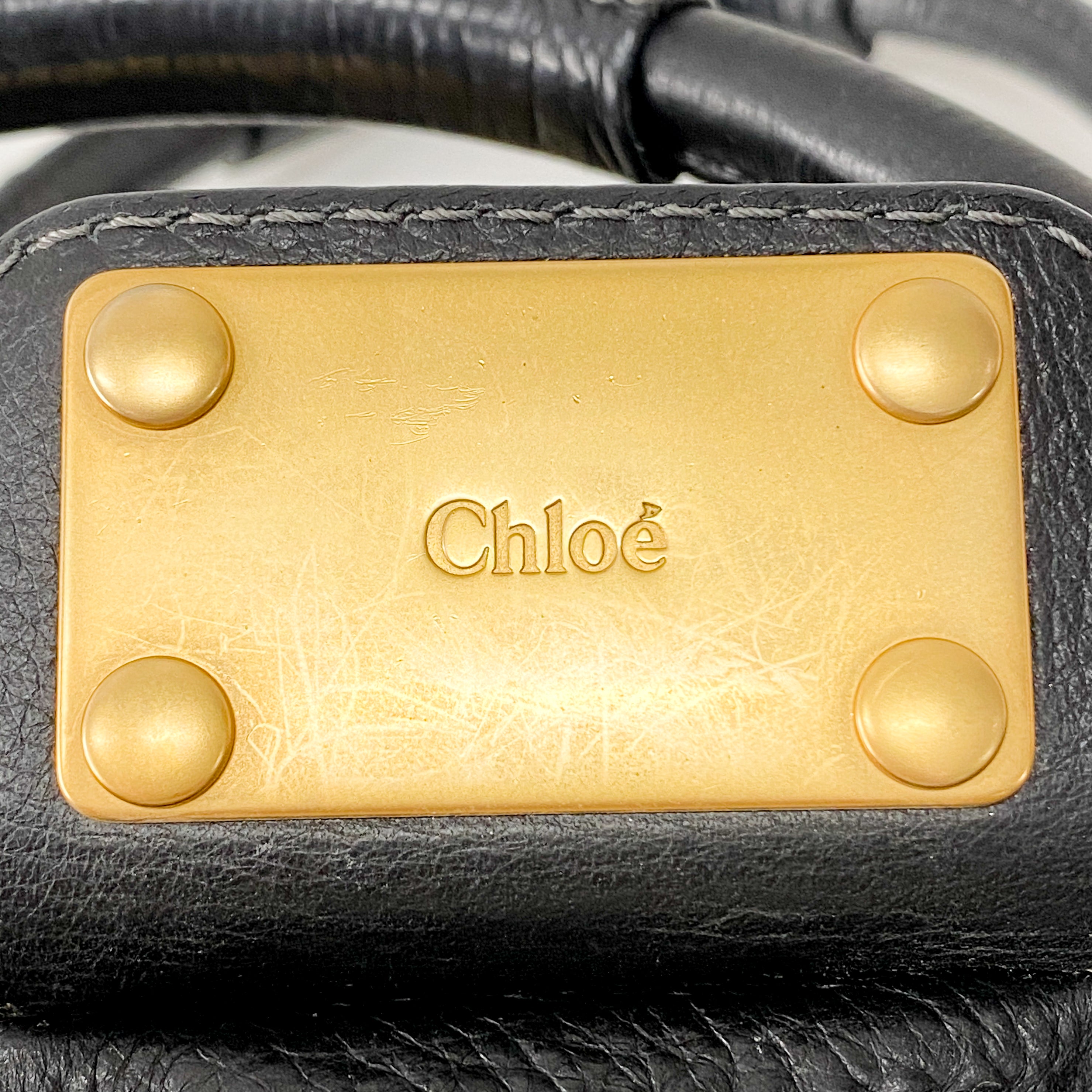 Paddington Black Leather Shoulder Bag