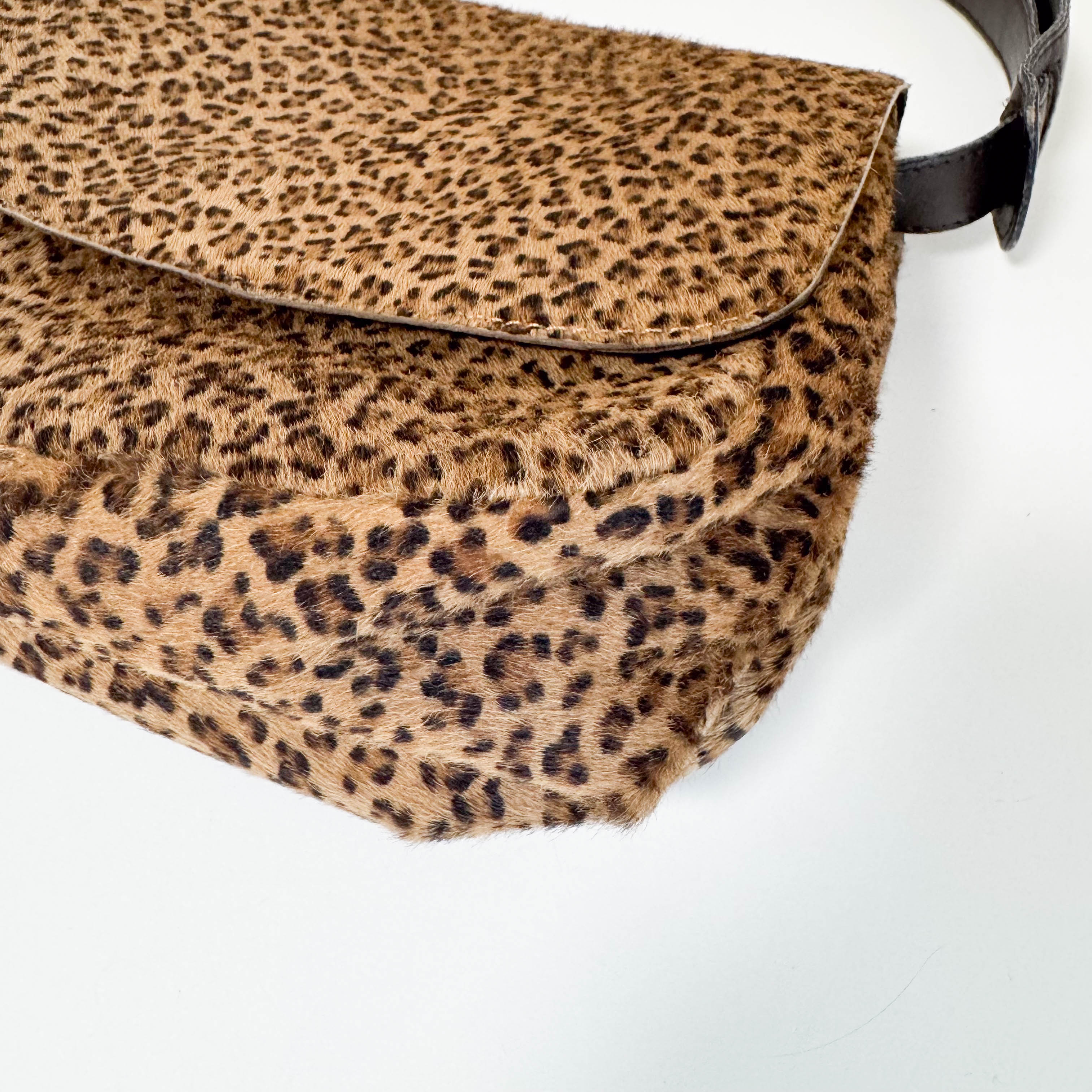 Leopard Ponyhair Mini Shoulder Bag