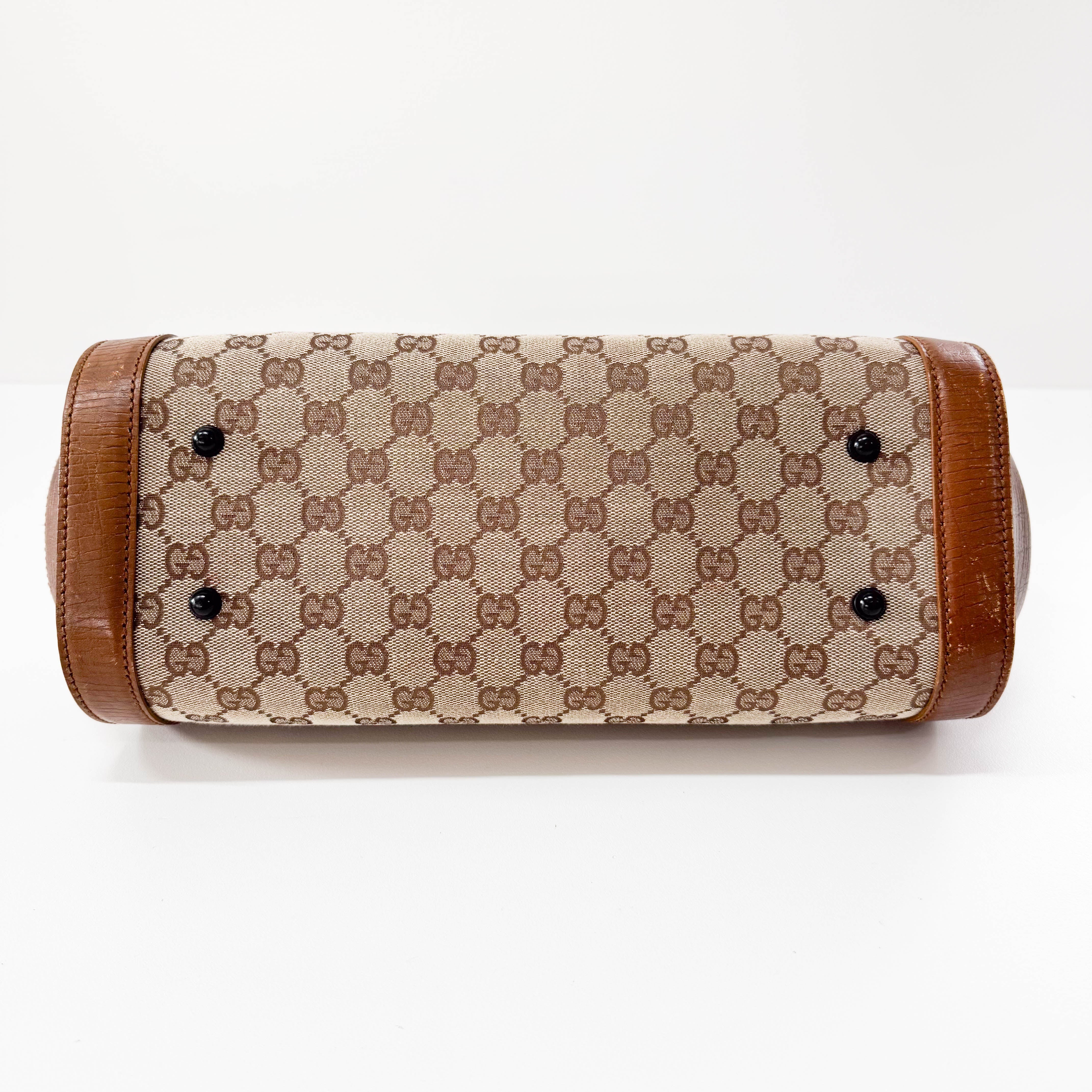 Bamboo Bullet Brown Leather Bag