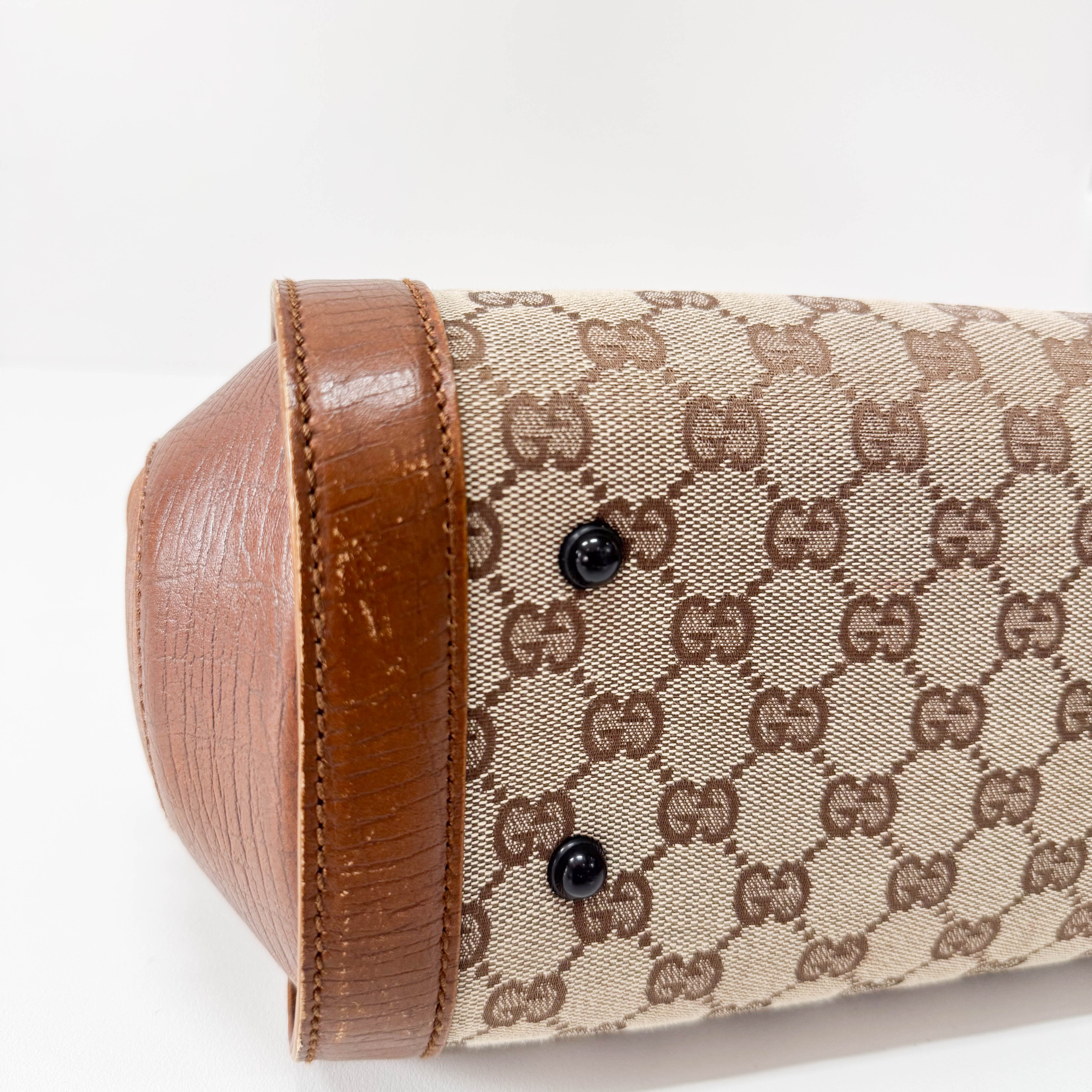 Bamboo Bullet Brown Leather Bag