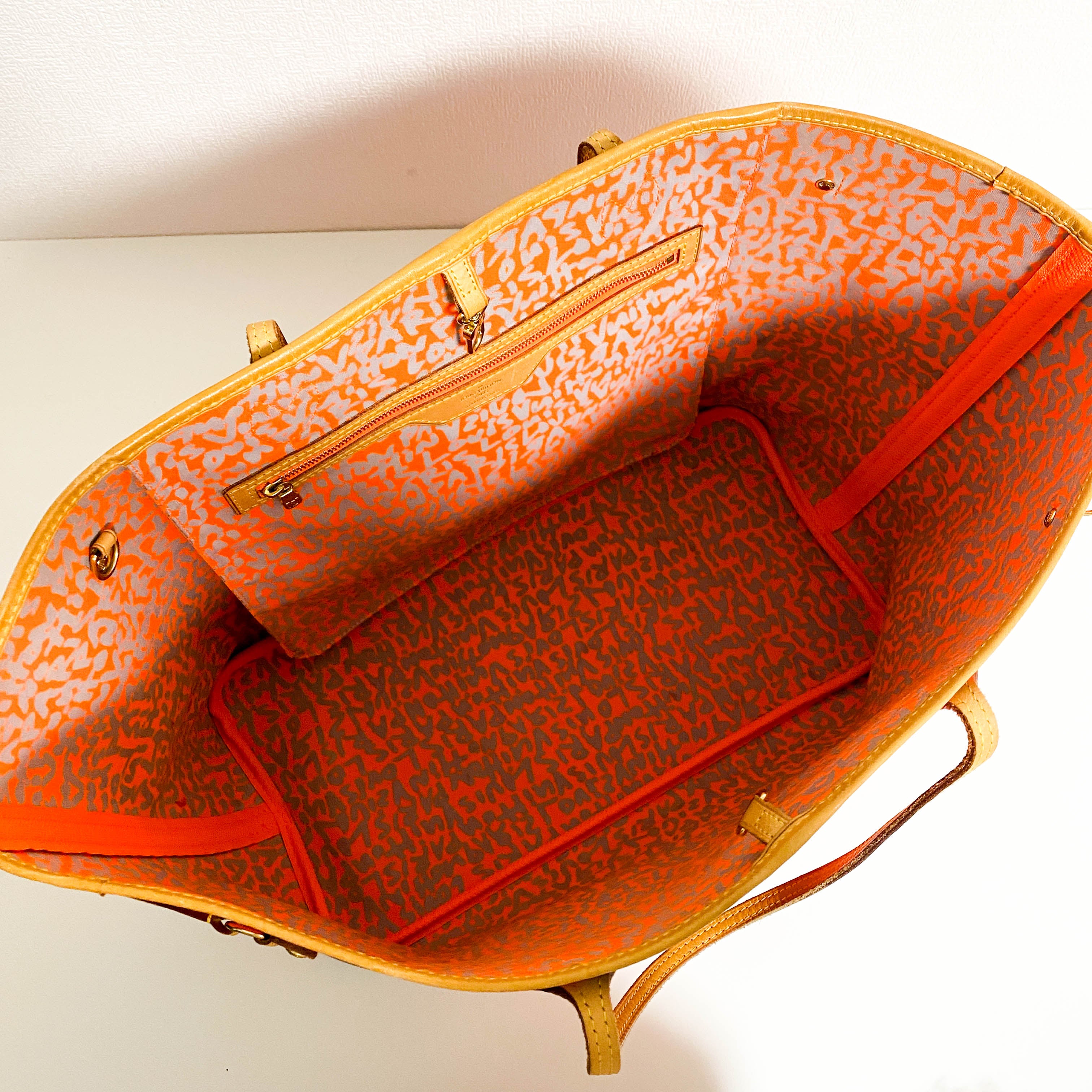 Stephen Sprouse Monogram Graffiti Neverfull GM Orange