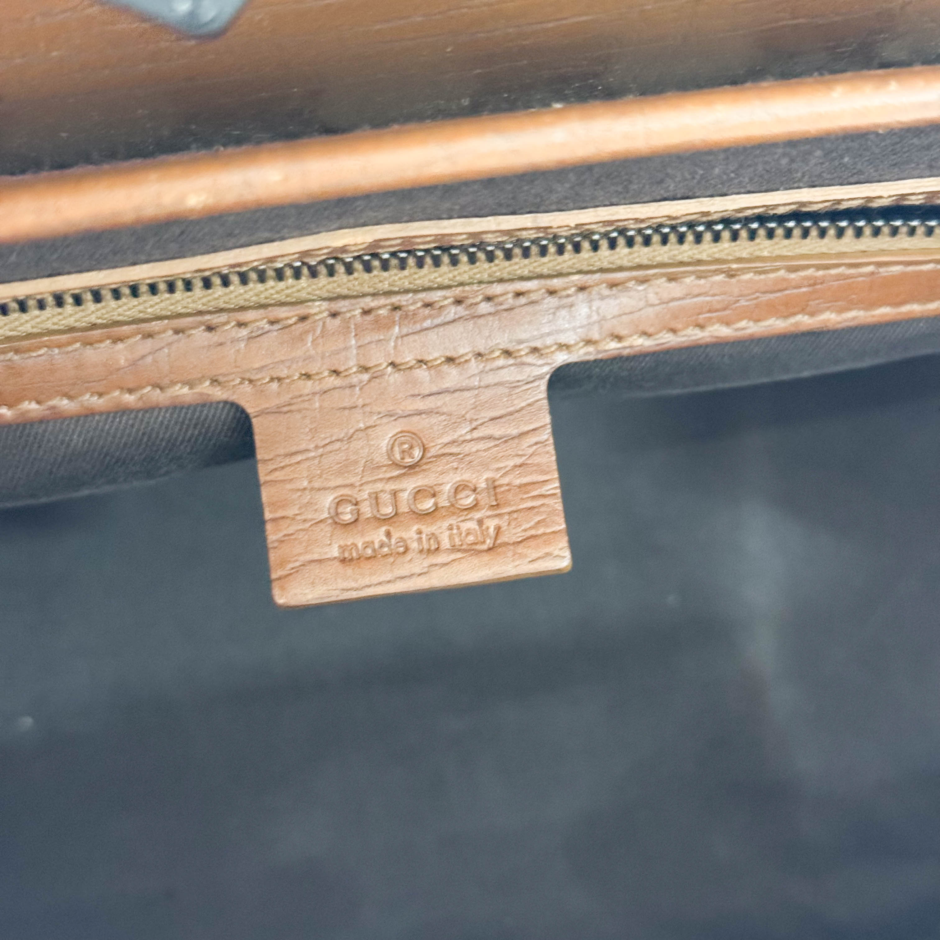 Bamboo Bullet Brown Leather Bag