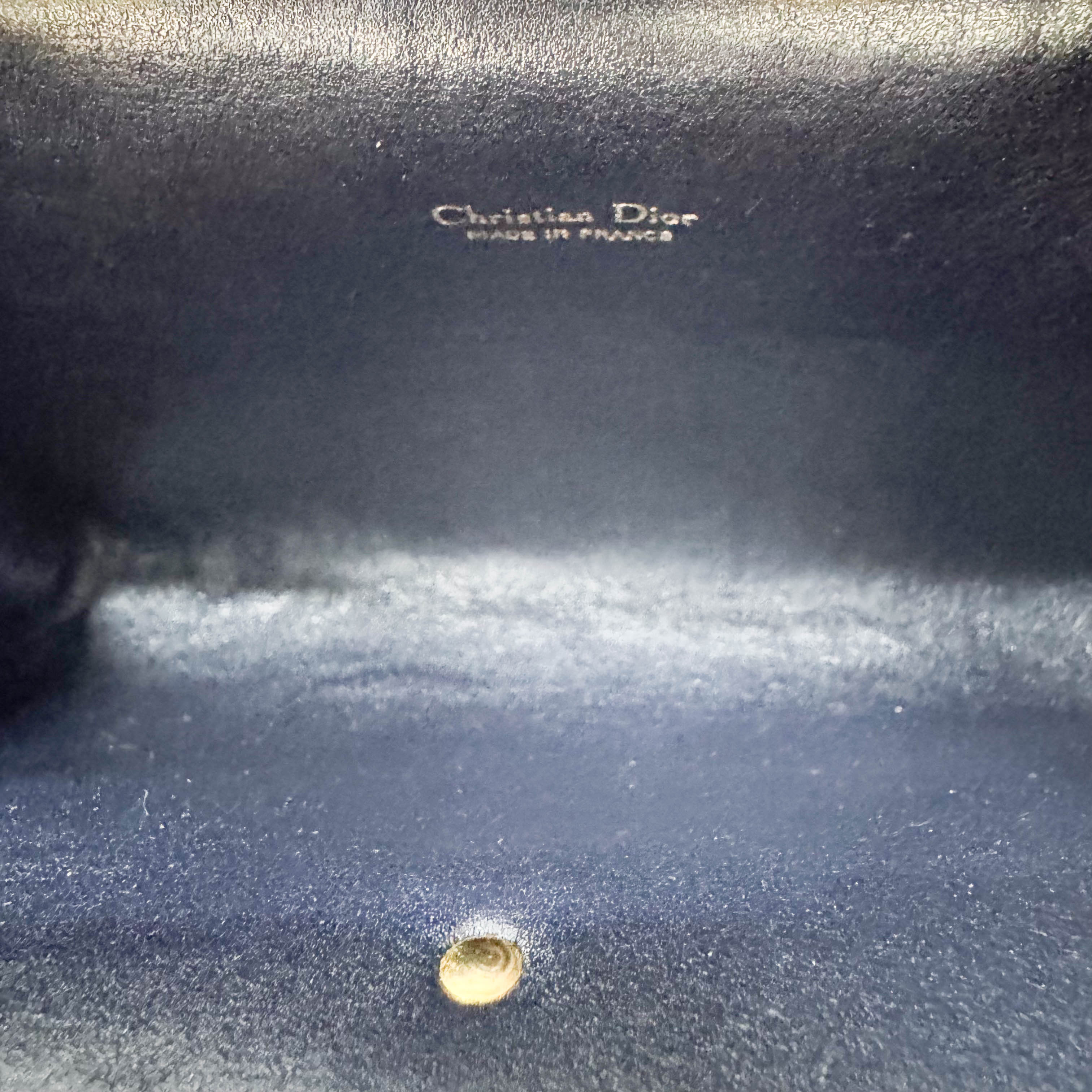 Trotter Navy Canvas Clutch Bag