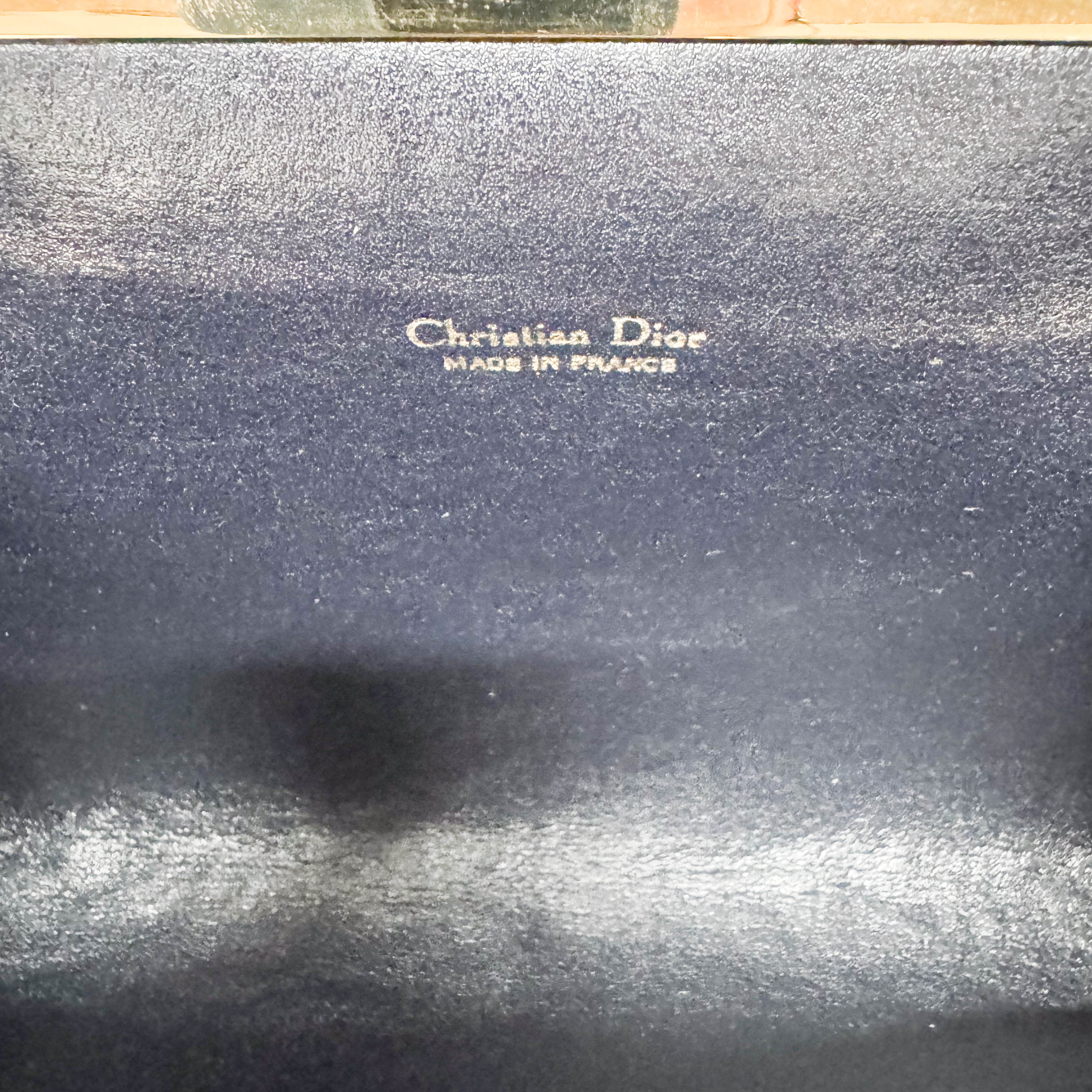 Trotter Navy Canvas Clutch Bag