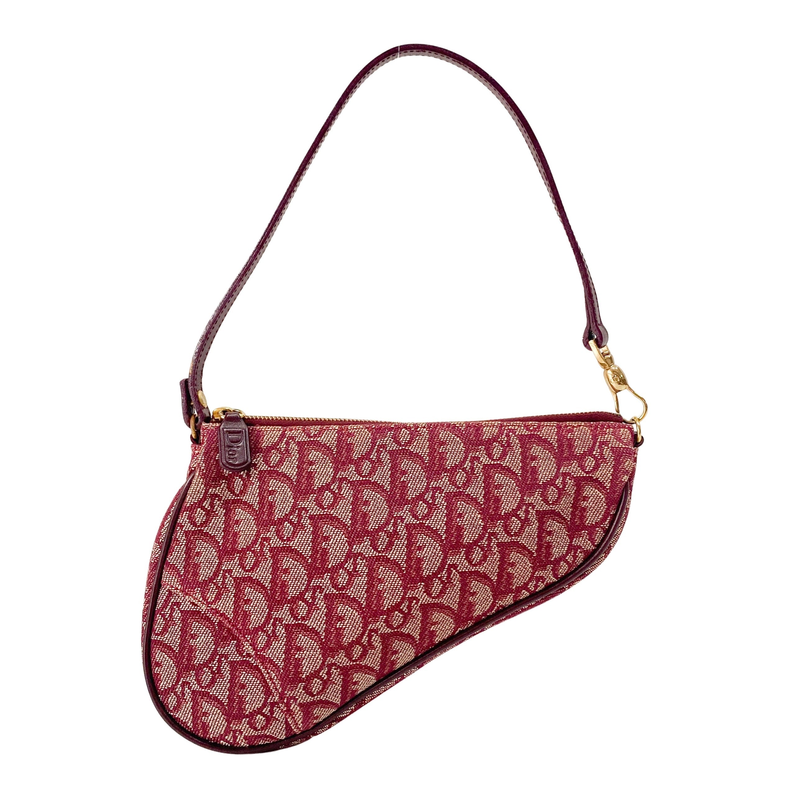 Saddle Red Trotter Canvas Shoulder Bag
