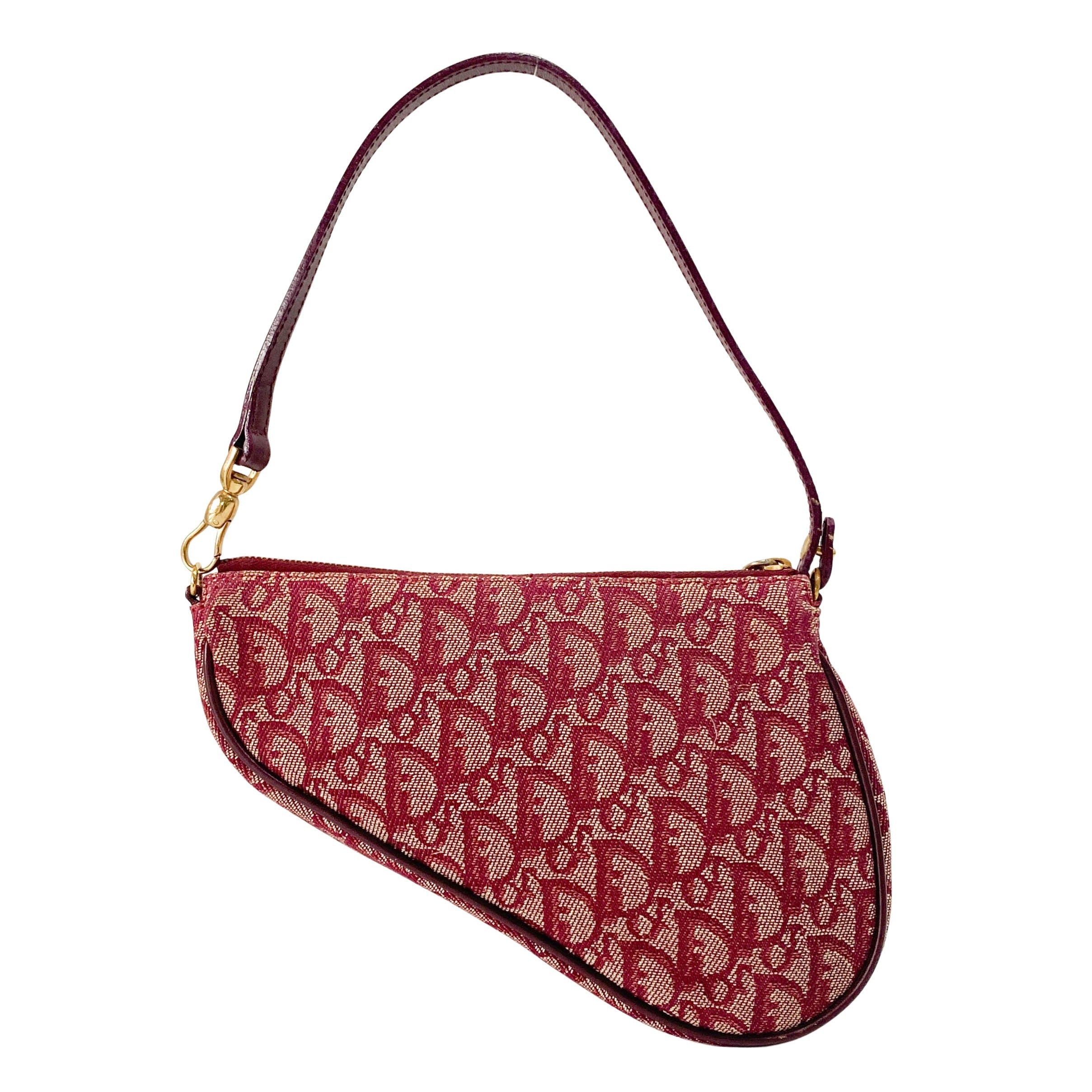 Saddle Red Trotter Canvas Shoulder Bag