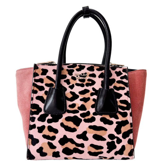 Pony Hair/Suede Pink Handle Bag