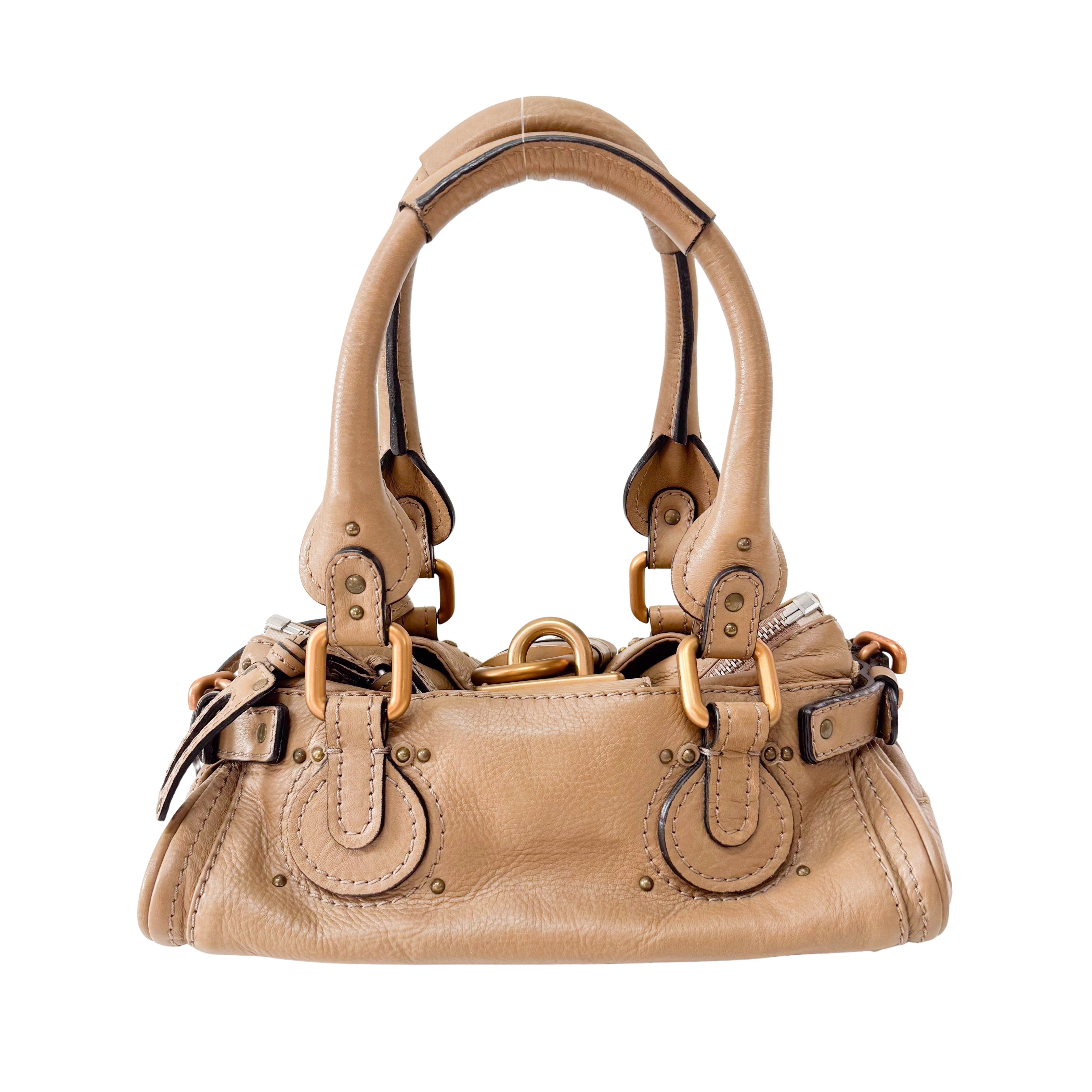 Mini Paddington Brown Leather Shoulder Bag