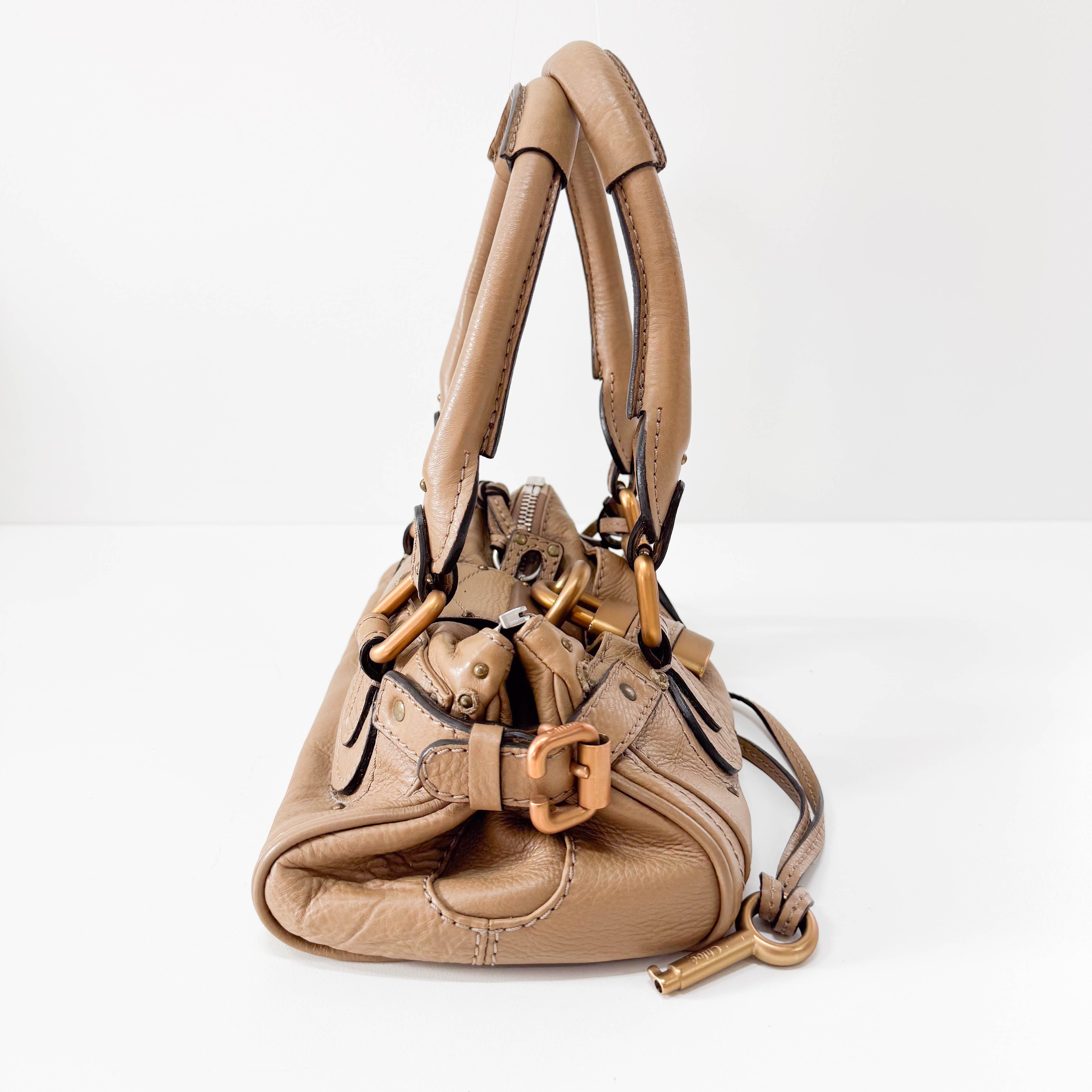 Mini Paddington Brown Leather Shoulder Bag