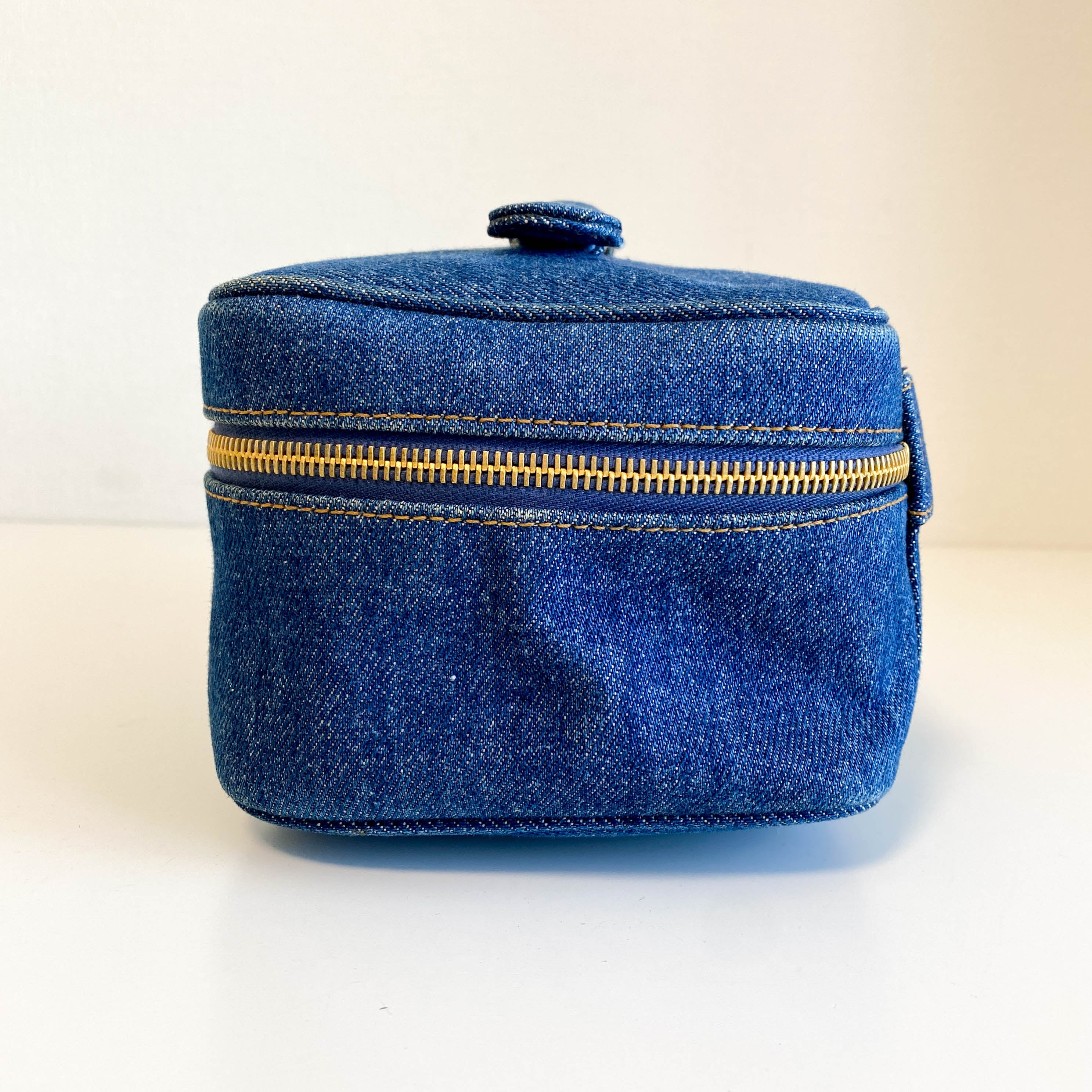 Trendy CC Denim Vanity Bag