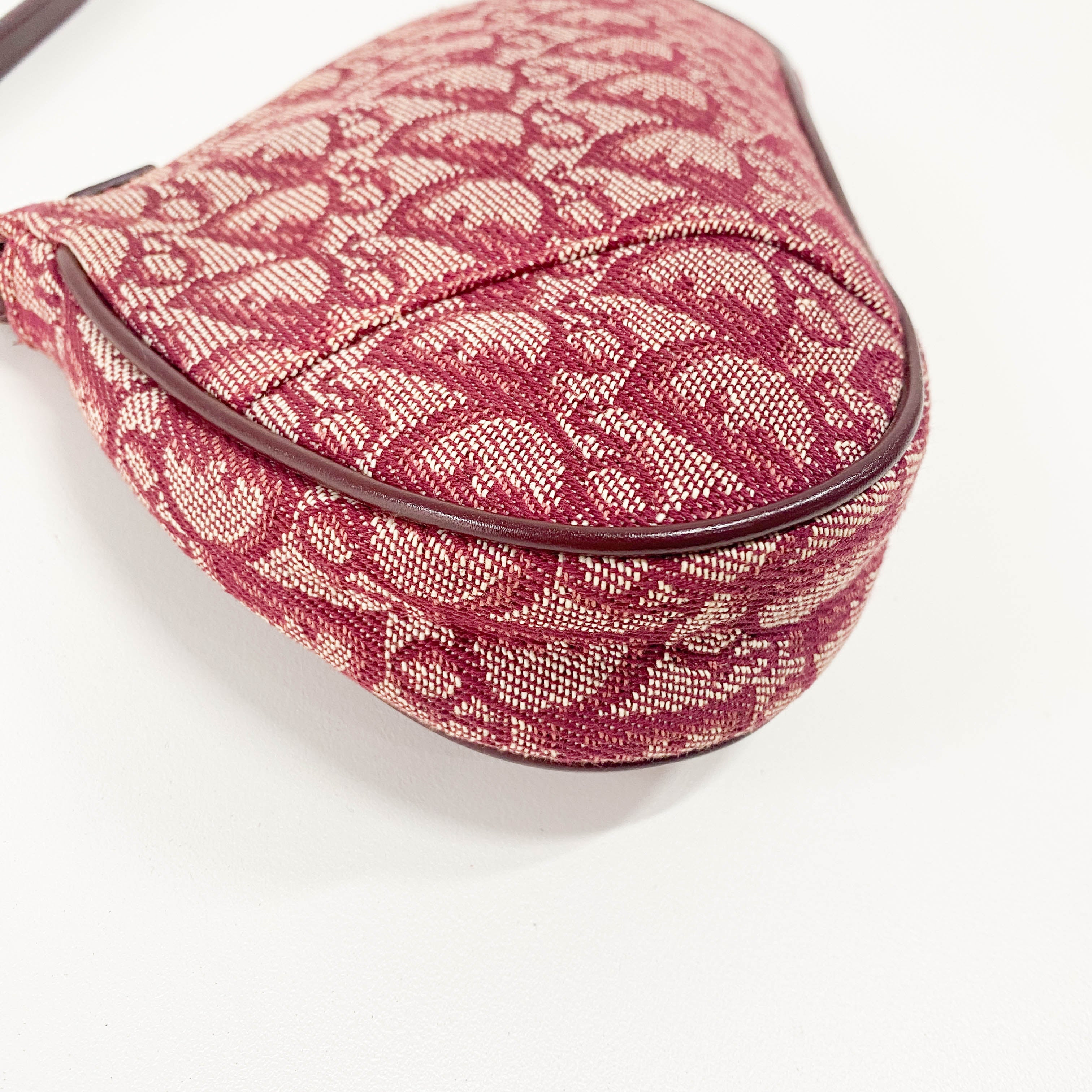 Saddle Red Trotter Canvas Shoulder Bag