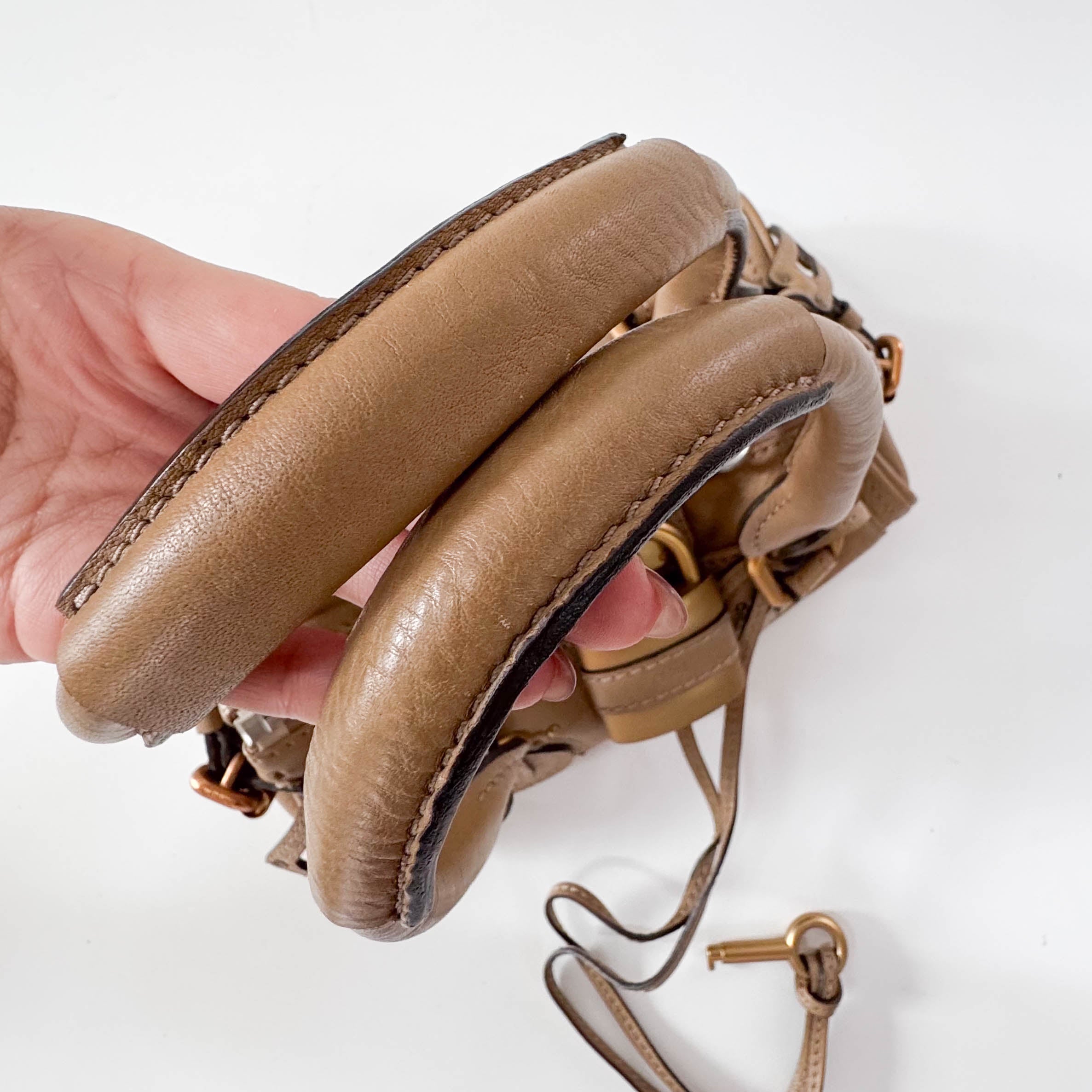 Mini Paddington Brown Leather Shoulder Bag