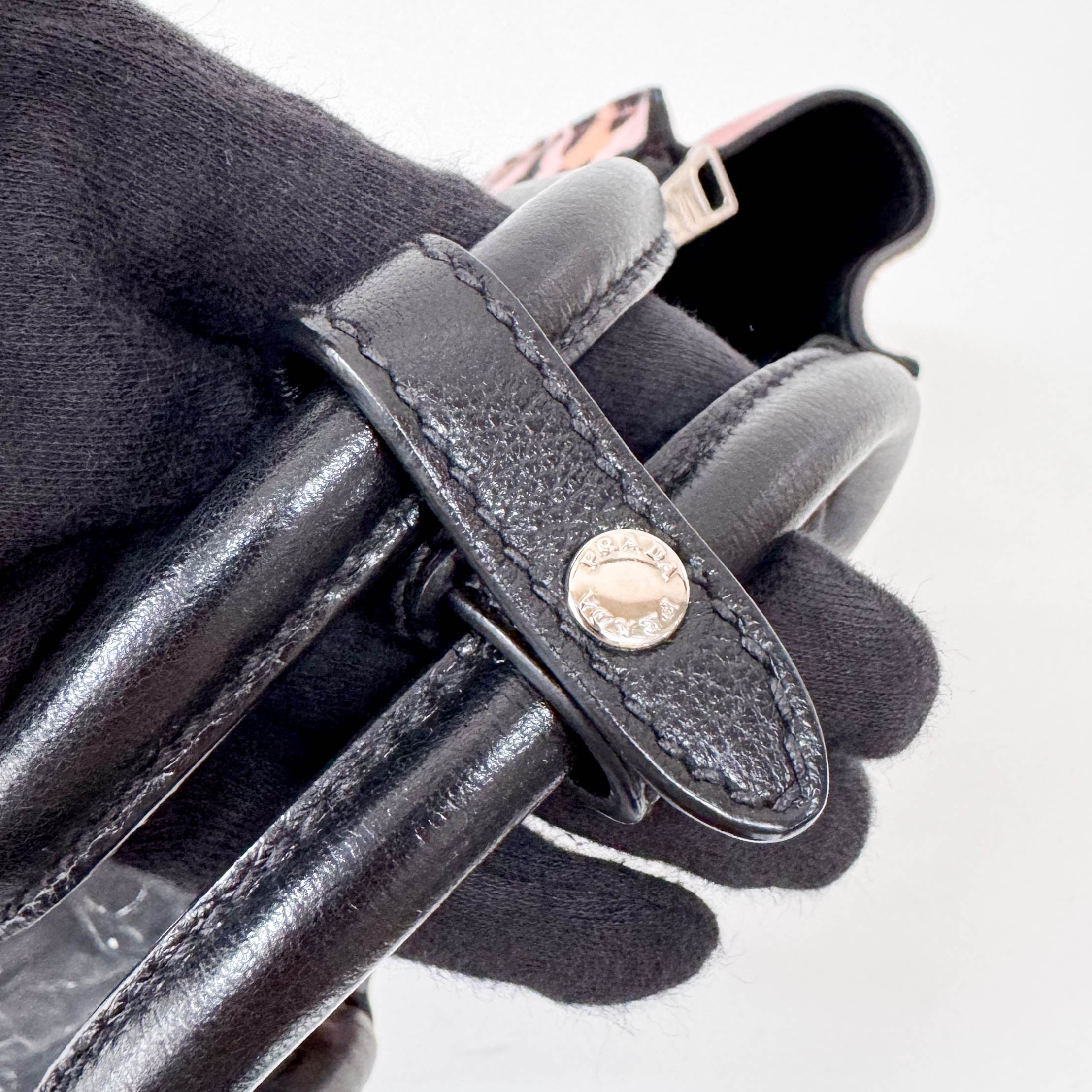 Pony Hair/Suede Pink Handle Bag