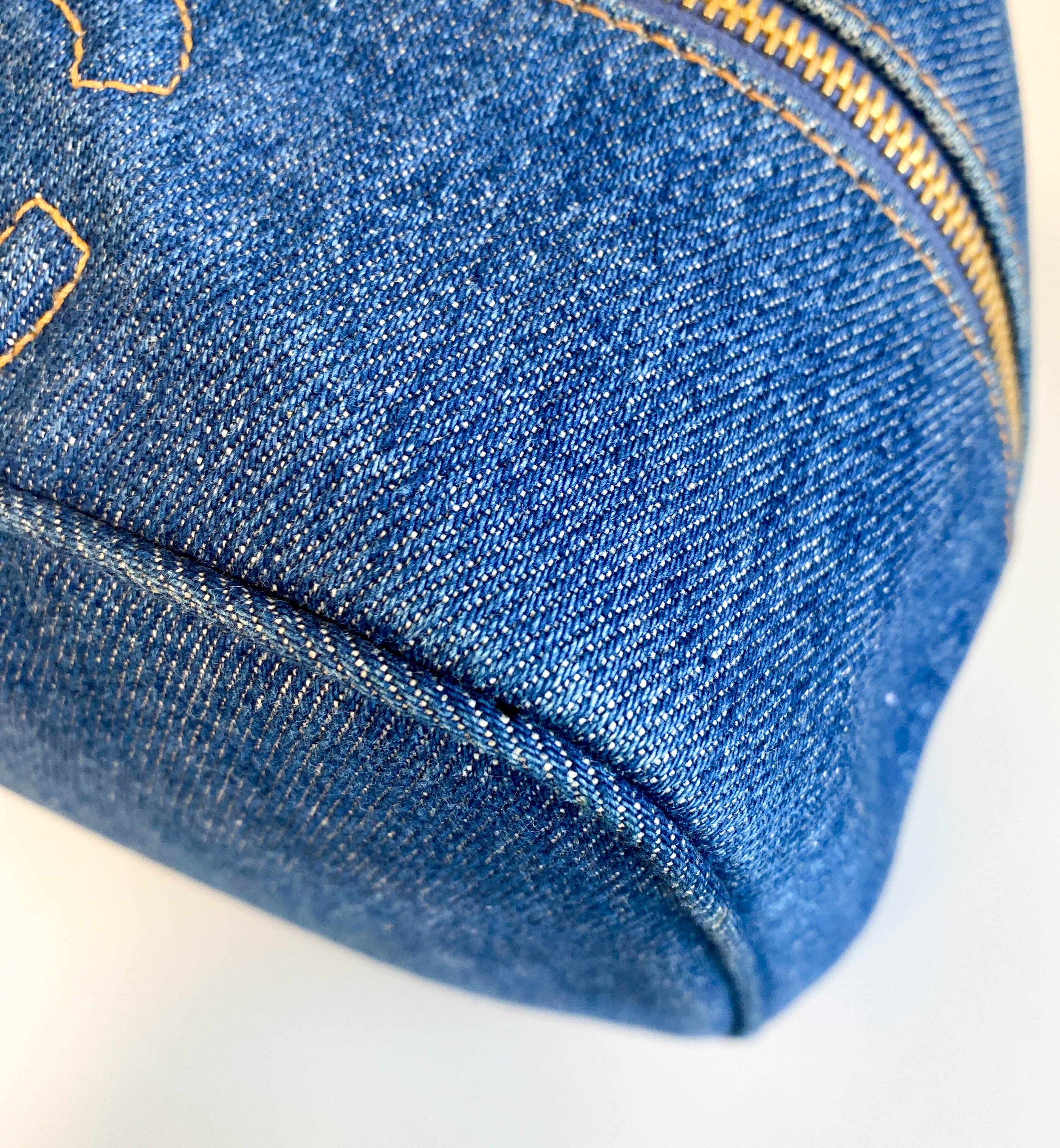 Trendy CC Denim Vanity Bag