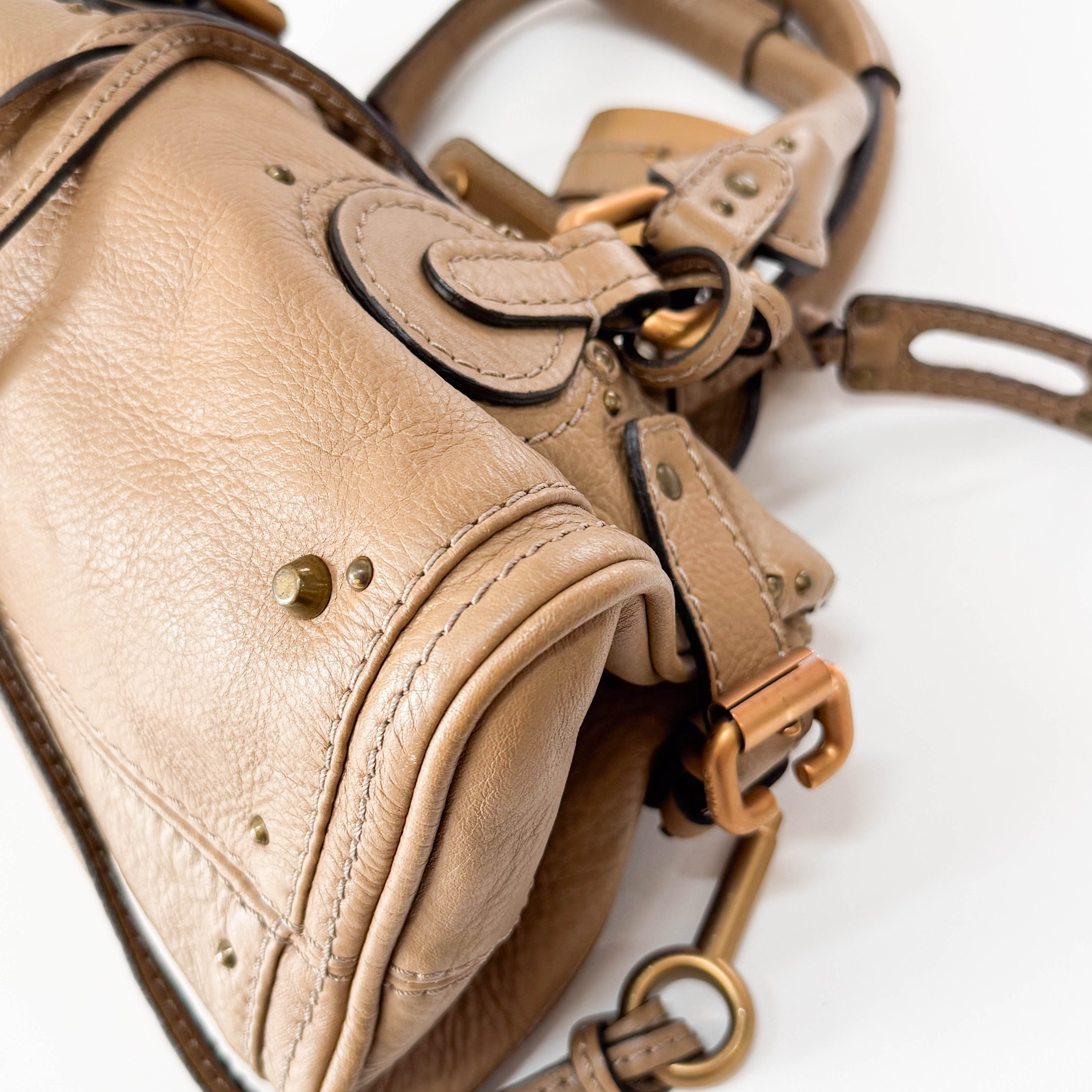 Mini Paddington Brown Leather Shoulder Bag