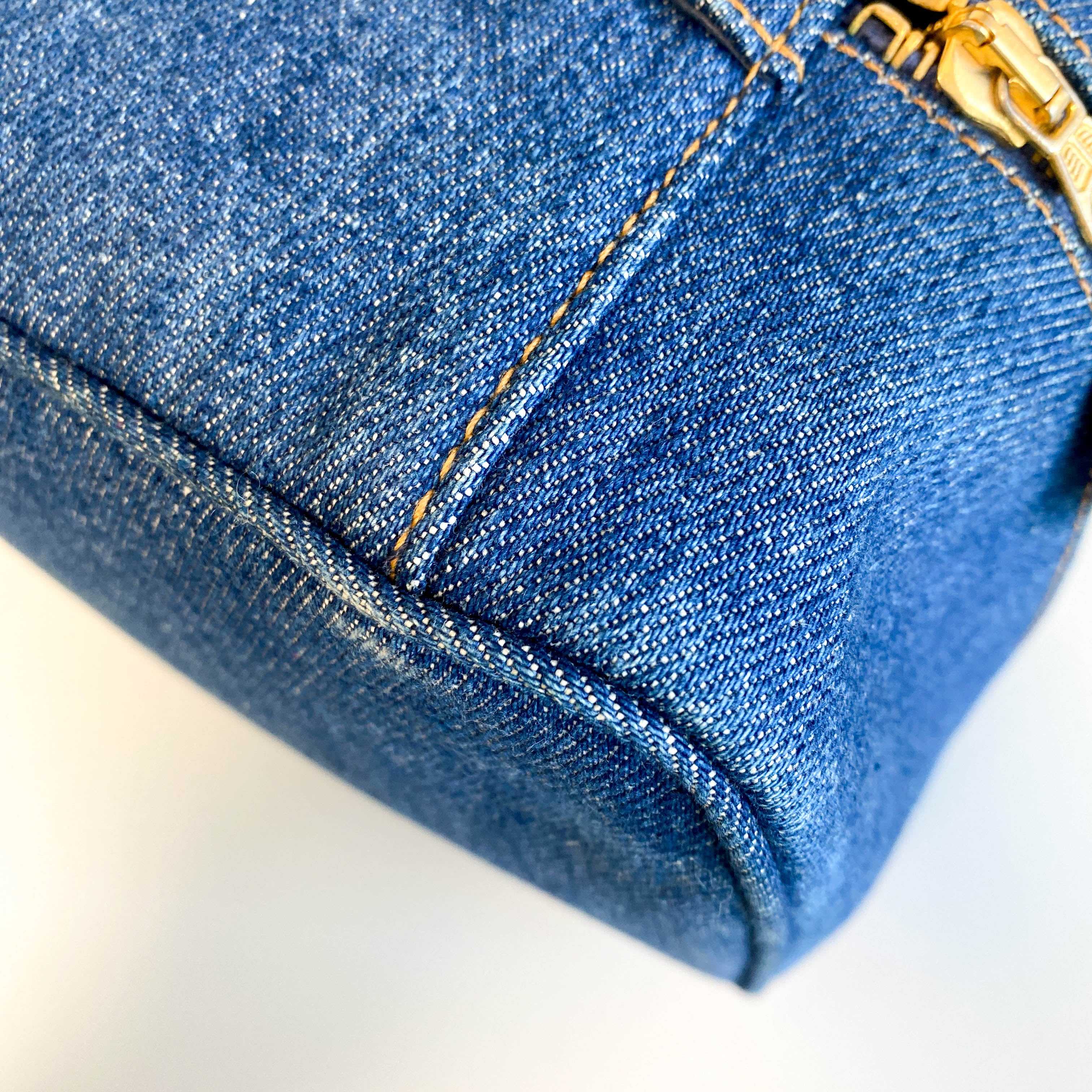 Trendy CC Denim Vanity Bag