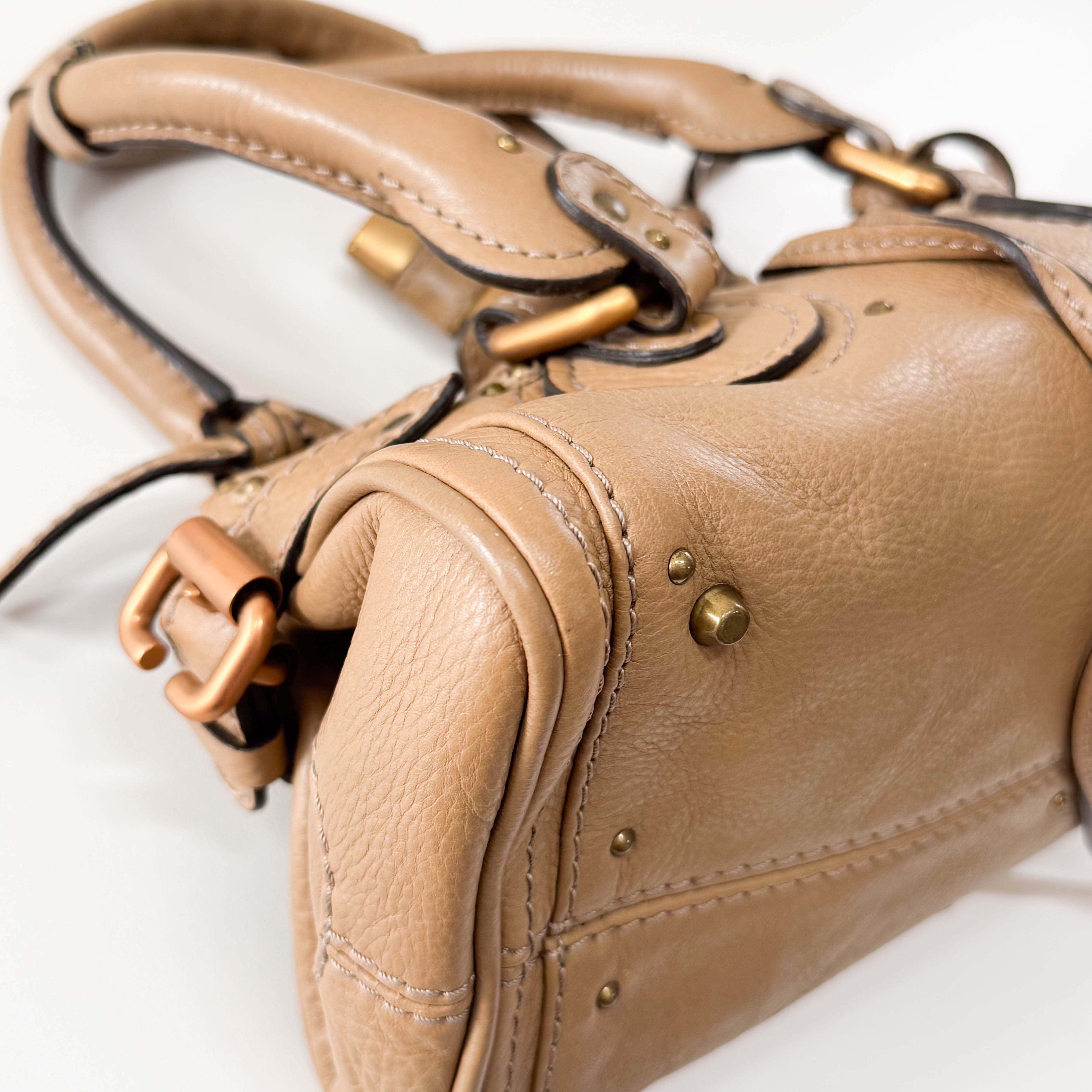 Mini Paddington Brown Leather Shoulder Bag