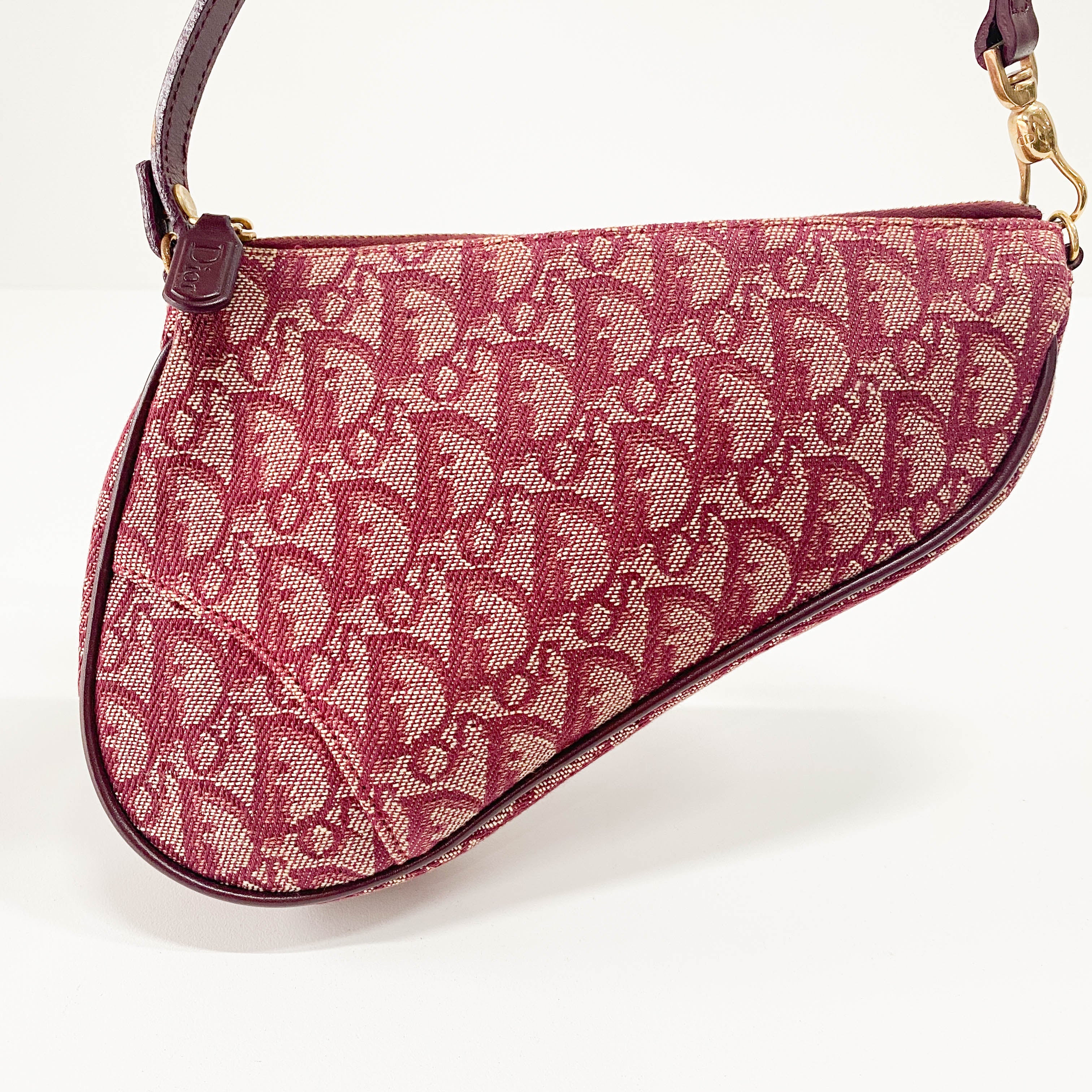 Saddle Red Trotter Canvas Shoulder Bag