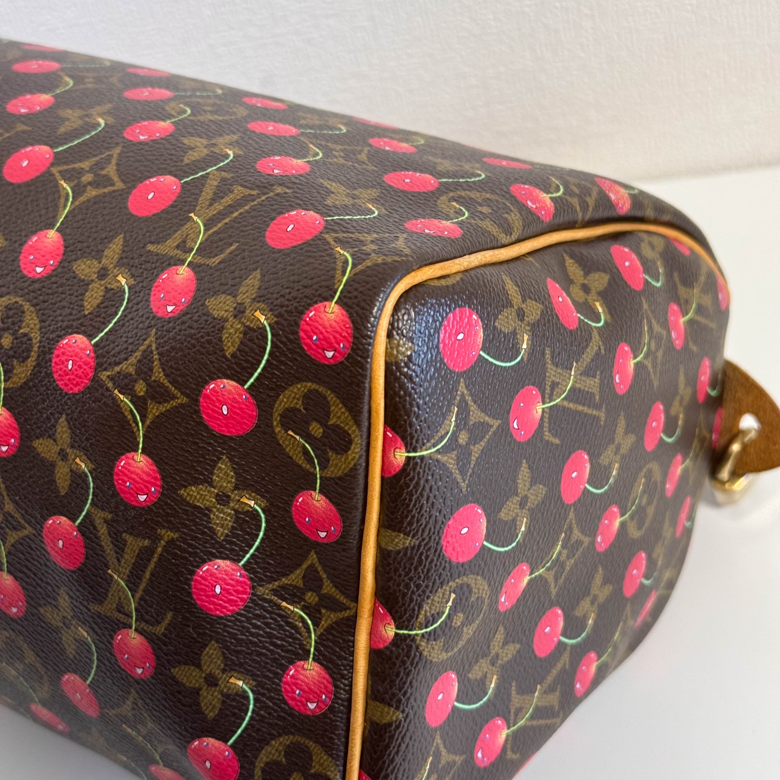 Louis Vuitton x Takashi Murakami Monogram Cherry Speedy 25