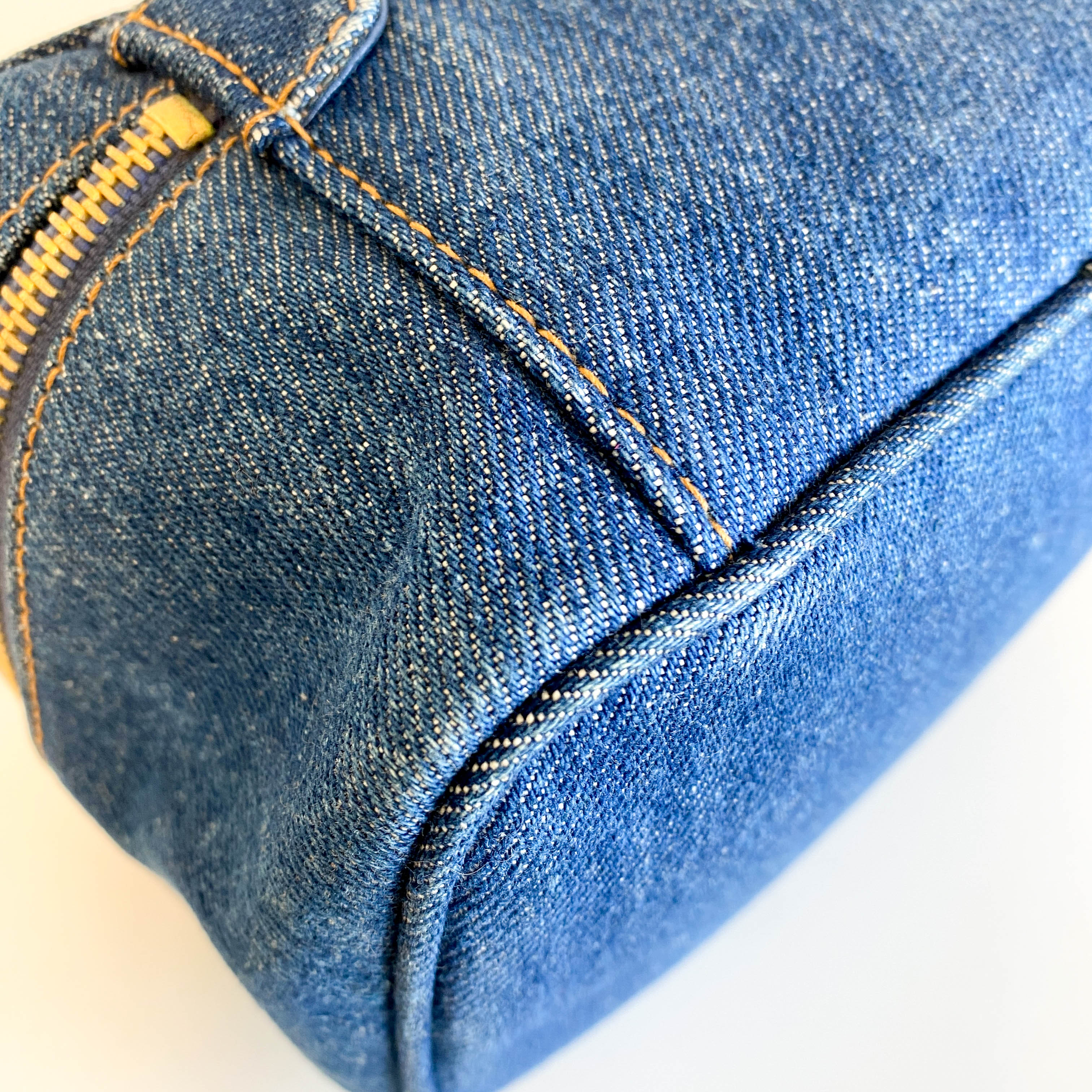 Trendy CC Denim Vanity Bag