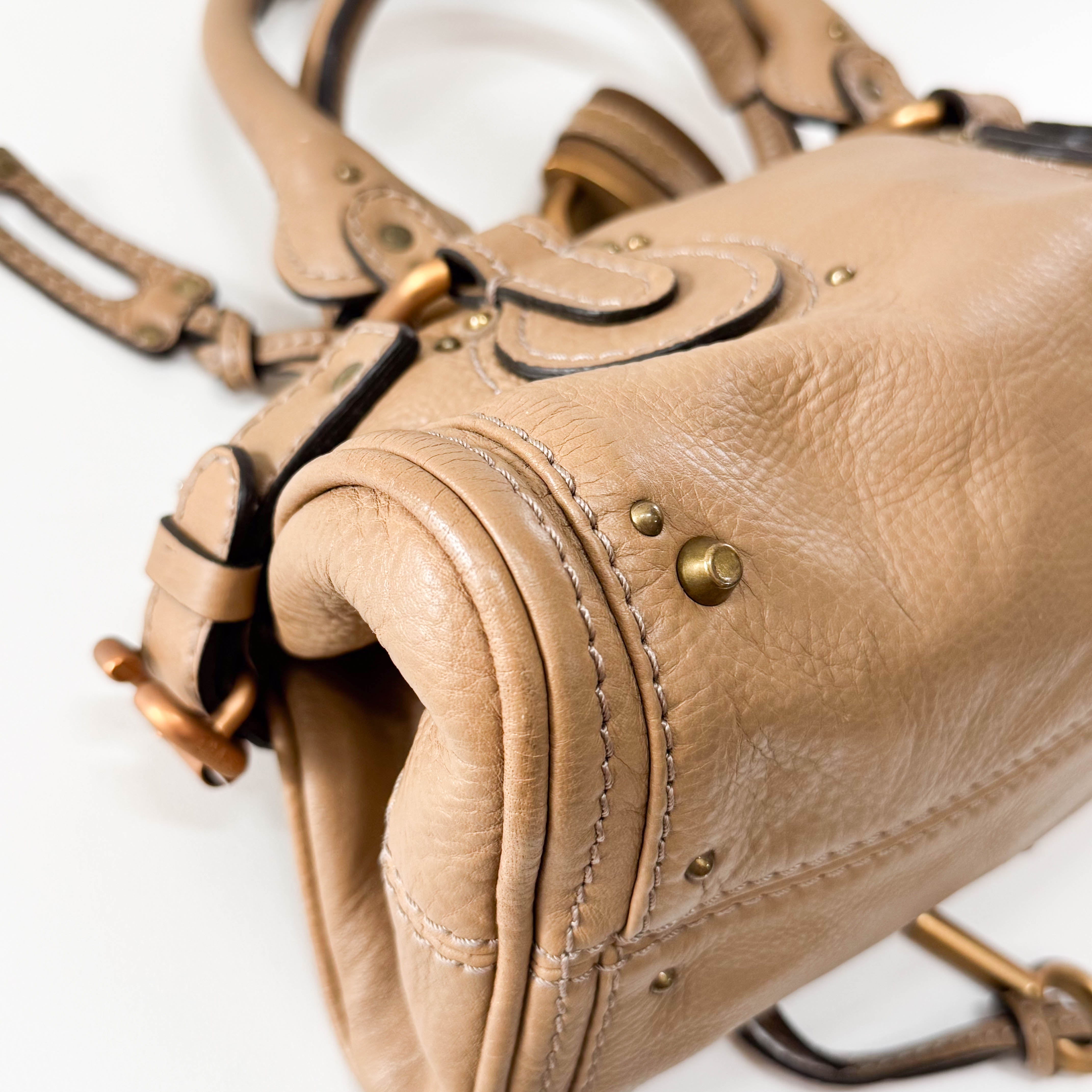 Mini Paddington Brown Leather Shoulder Bag