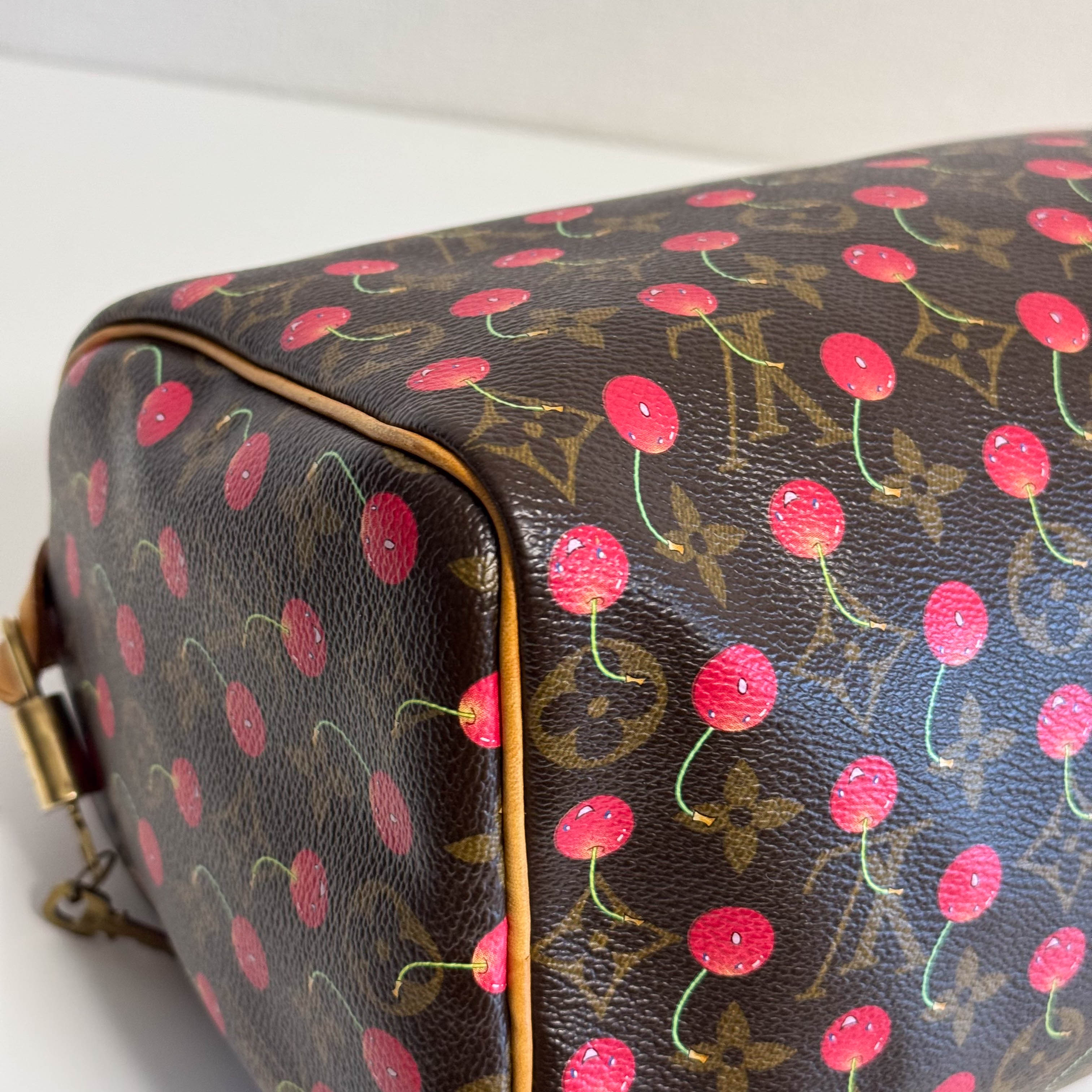 Louis Vuitton x Takashi Murakami Monogram Cherry Speedy 25