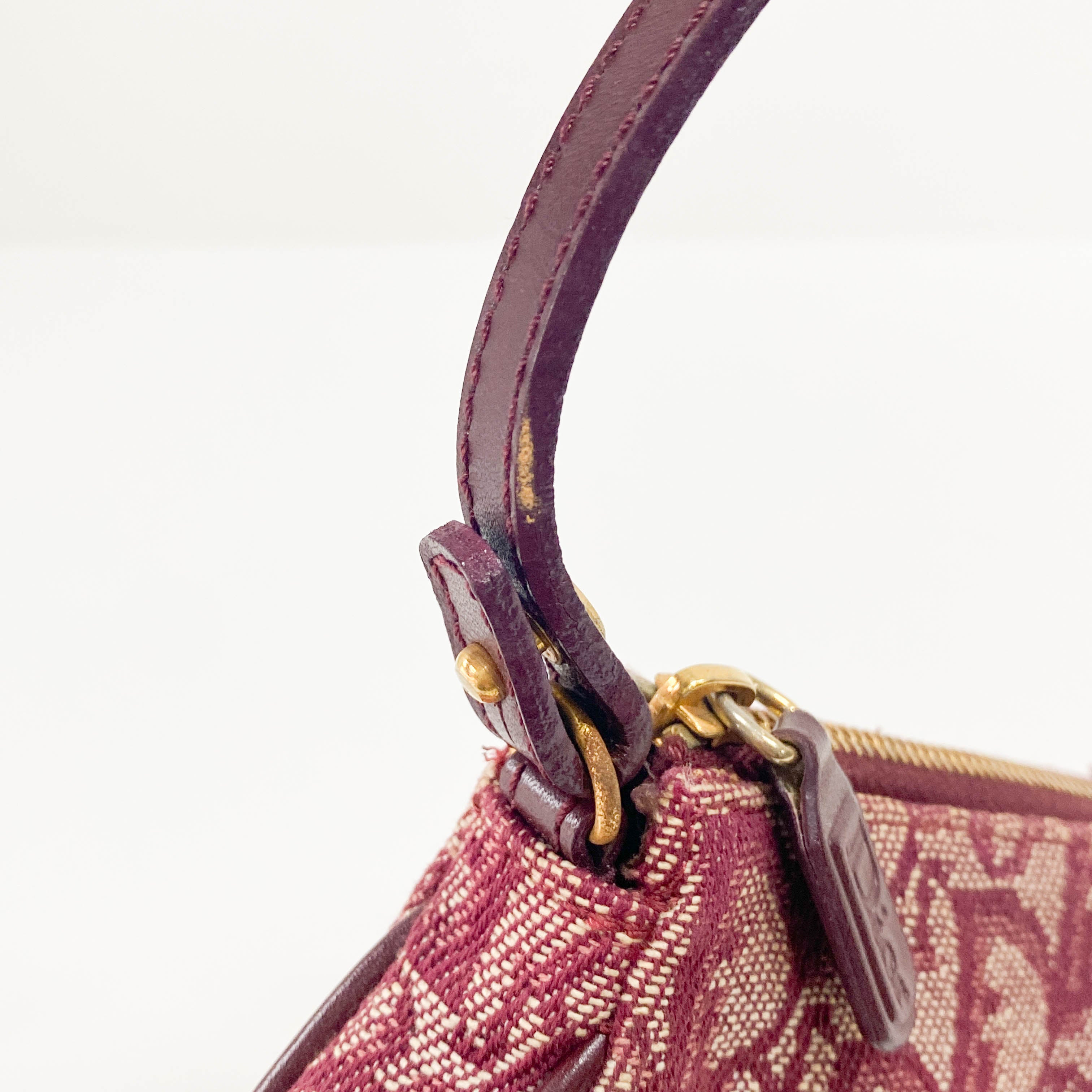 Saddle Red Trotter Canvas Shoulder Bag