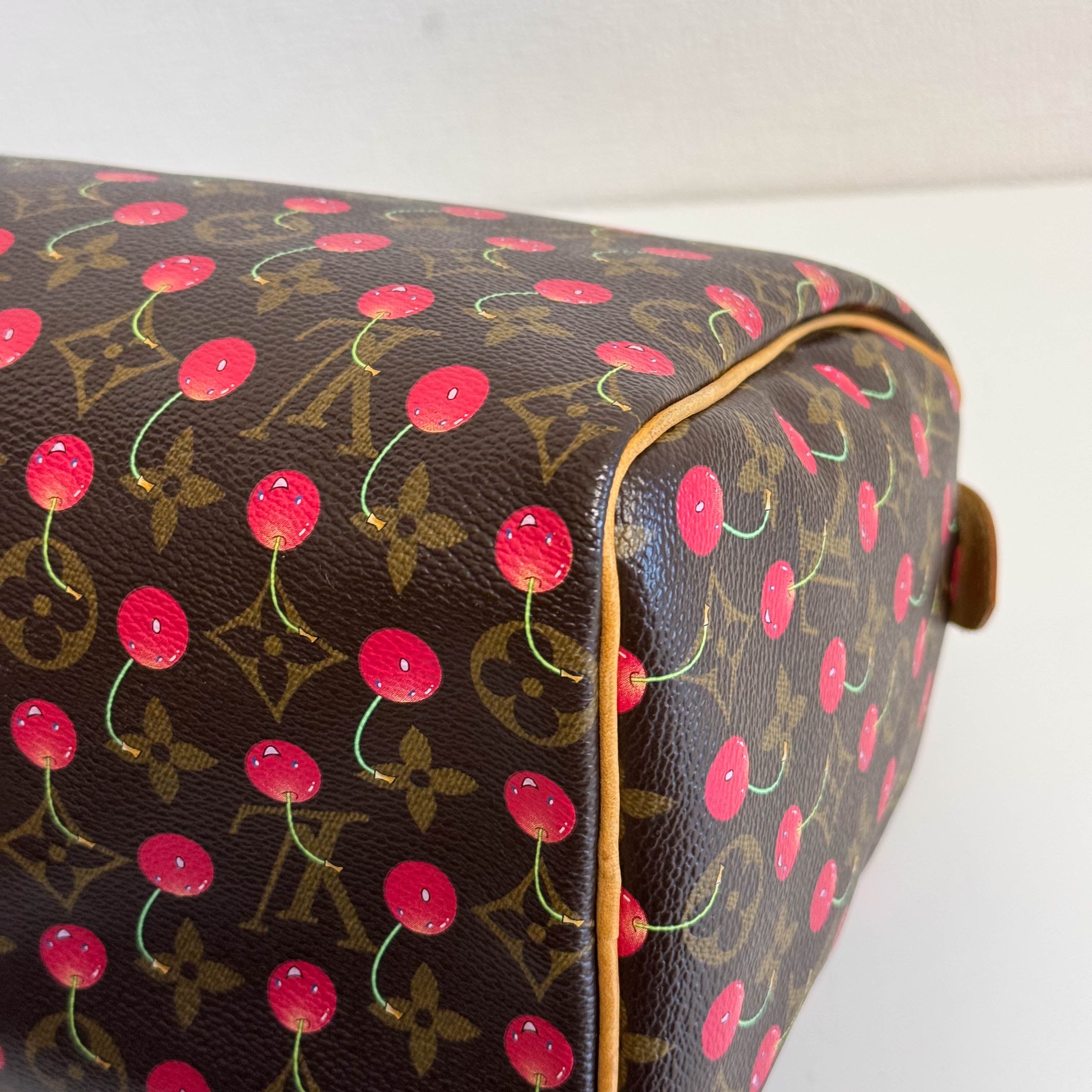 Louis Vuitton x Takashi Murakami Monogram Cherry Speedy 25