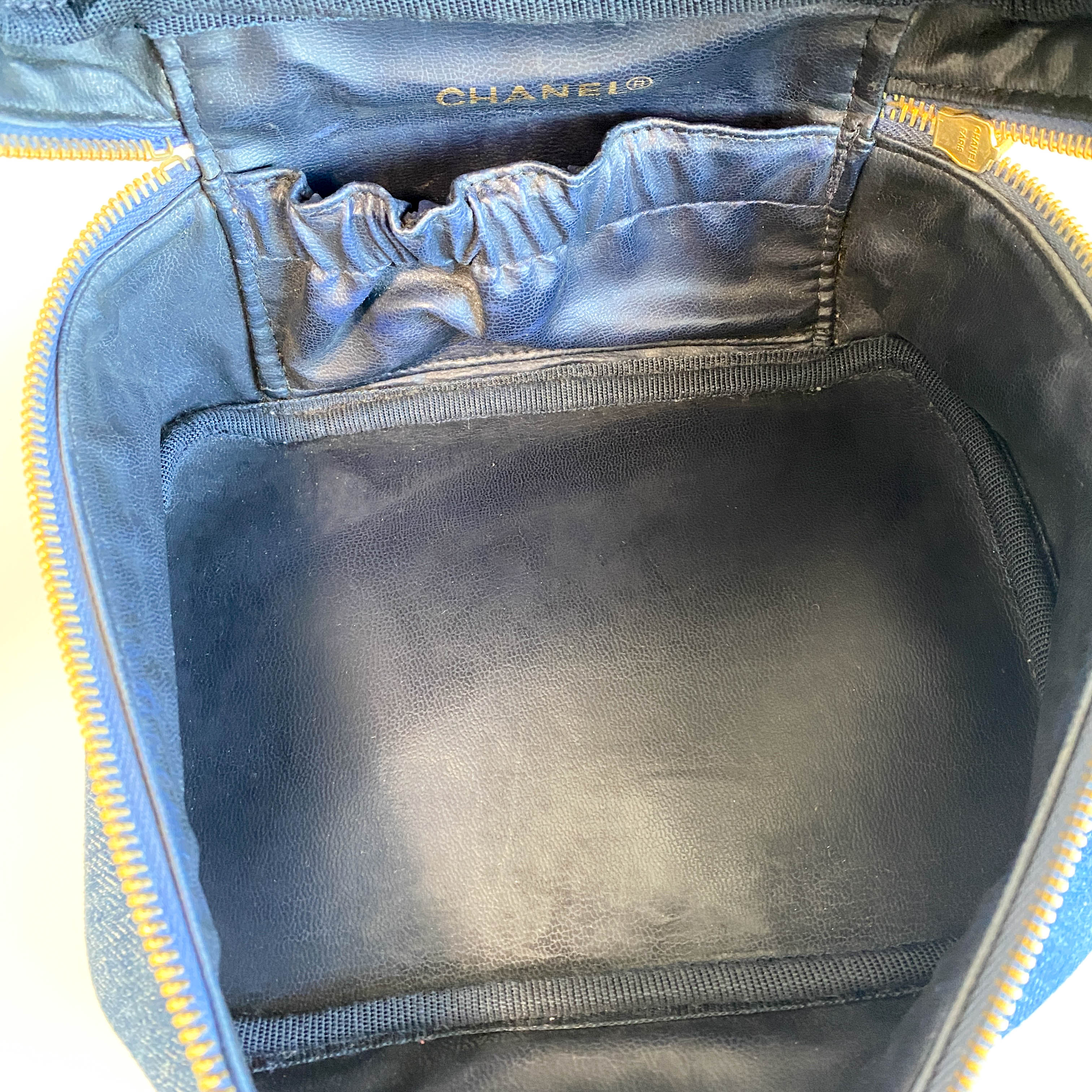 Trendy CC Denim Vanity Bag