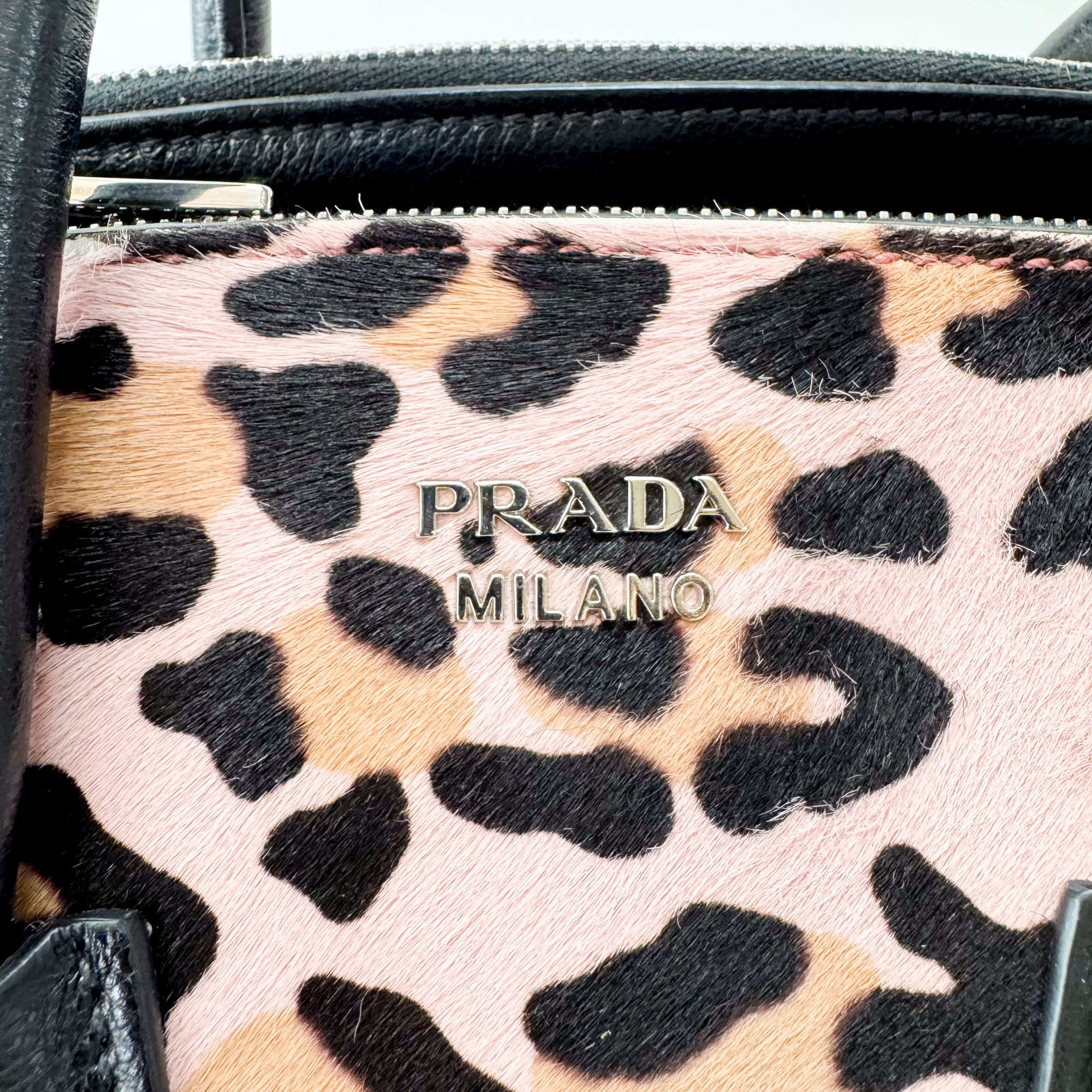 Pony Hair/Suede Pink Handle Bag