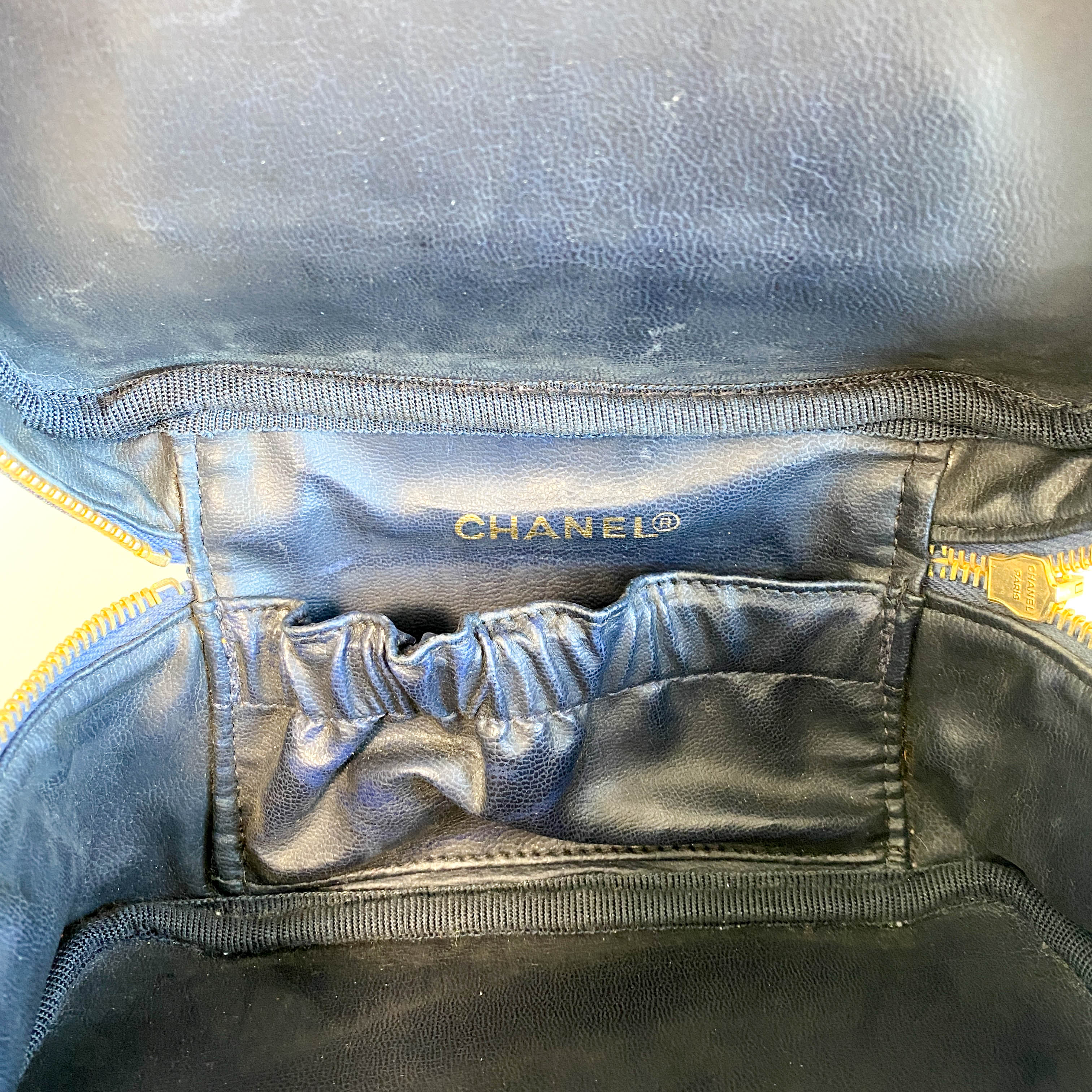 Trendy CC Denim Vanity Bag